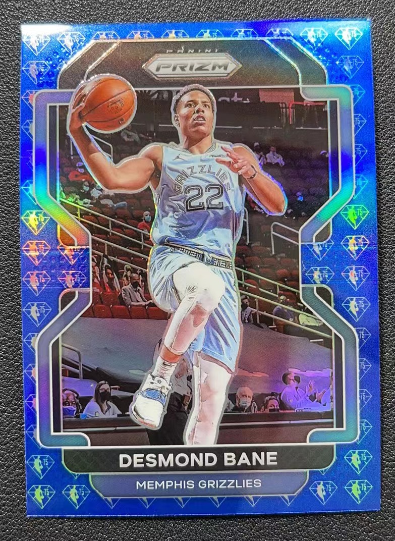 2021-22 Panini Prizm Desmond Bane 灰熊 贝恩 75周年蓝钻【OYP】1【超新星代卖】B 卡淘