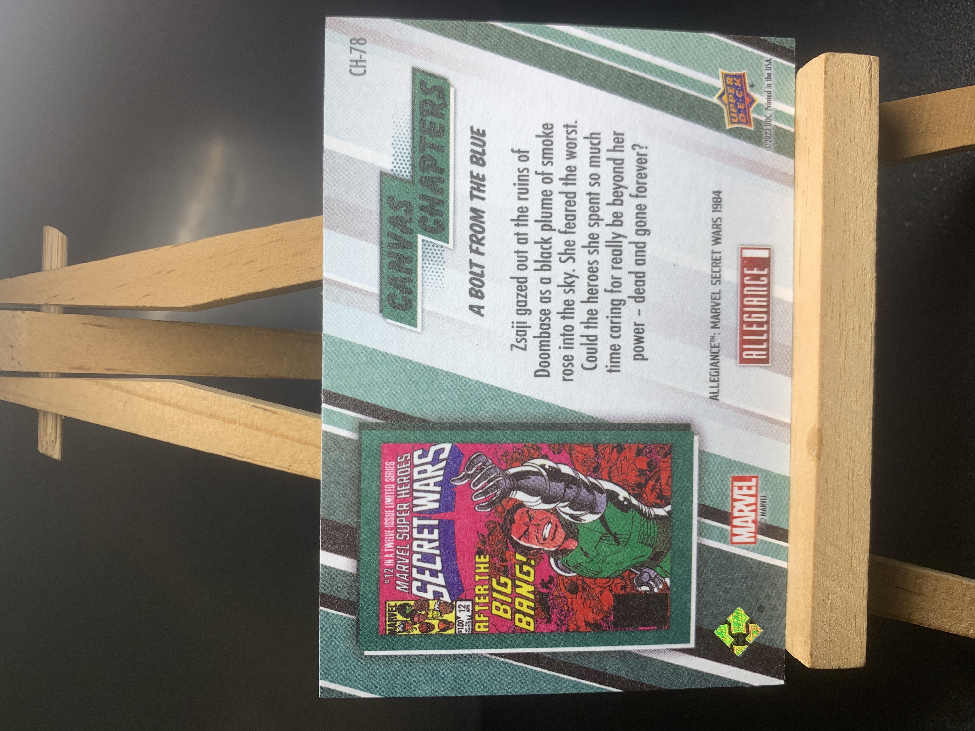 (B5) 2023 UPPER DECK 漫威 油画 画布 特卡 CH-78 实卡好看 收藏凑套必备 卡品如图 !!!