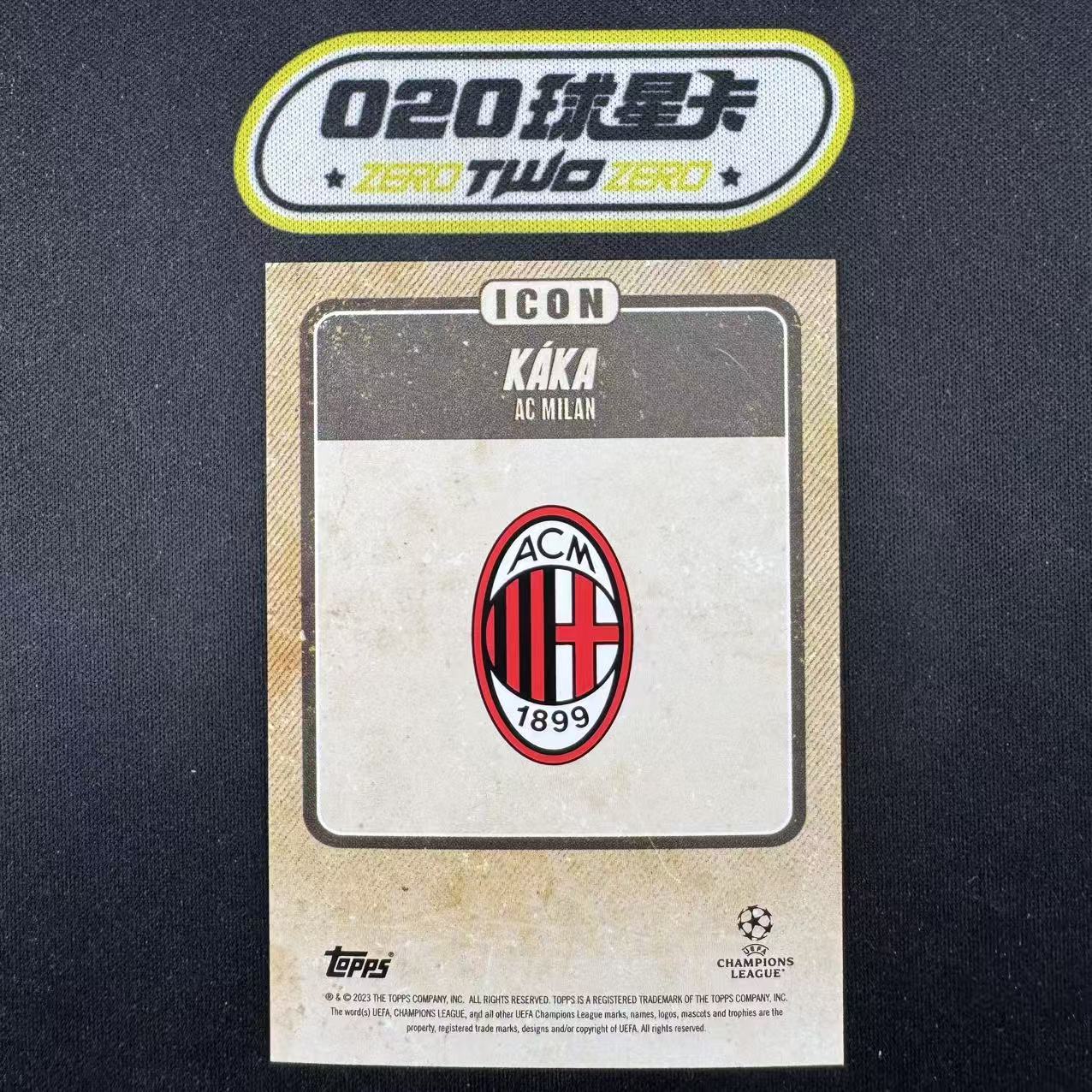 2022-23 Topps Musiala Platinum Kaka 穆夏拉白金盒 卡卡 77/99编 偶像特卡 黑平行 AC米兰(OSORA)