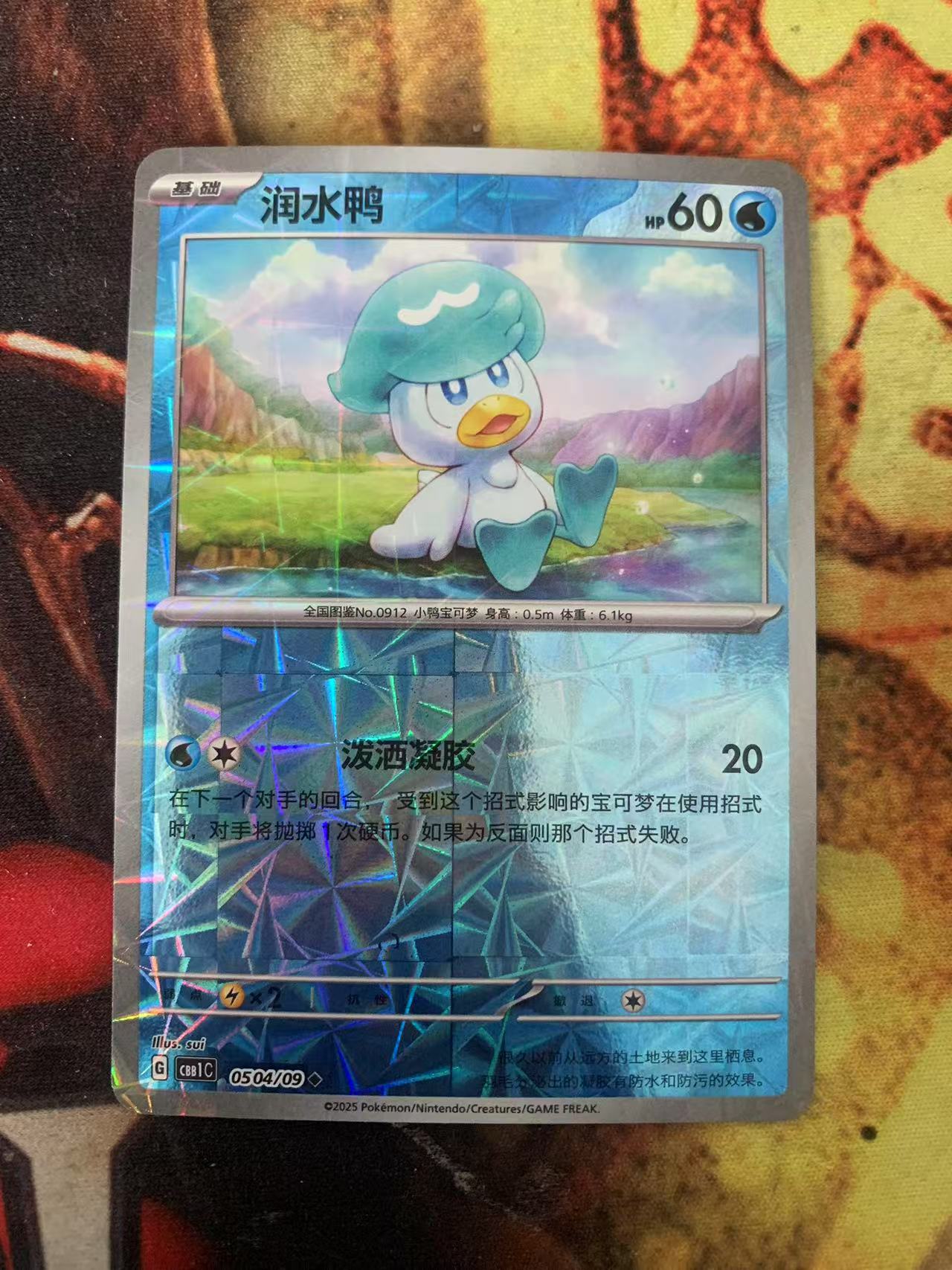 2024 Pokemon TCG 1 润水鸭 棱形闪 chs 宝可梦 简中 木水拍卖第一百五十六期