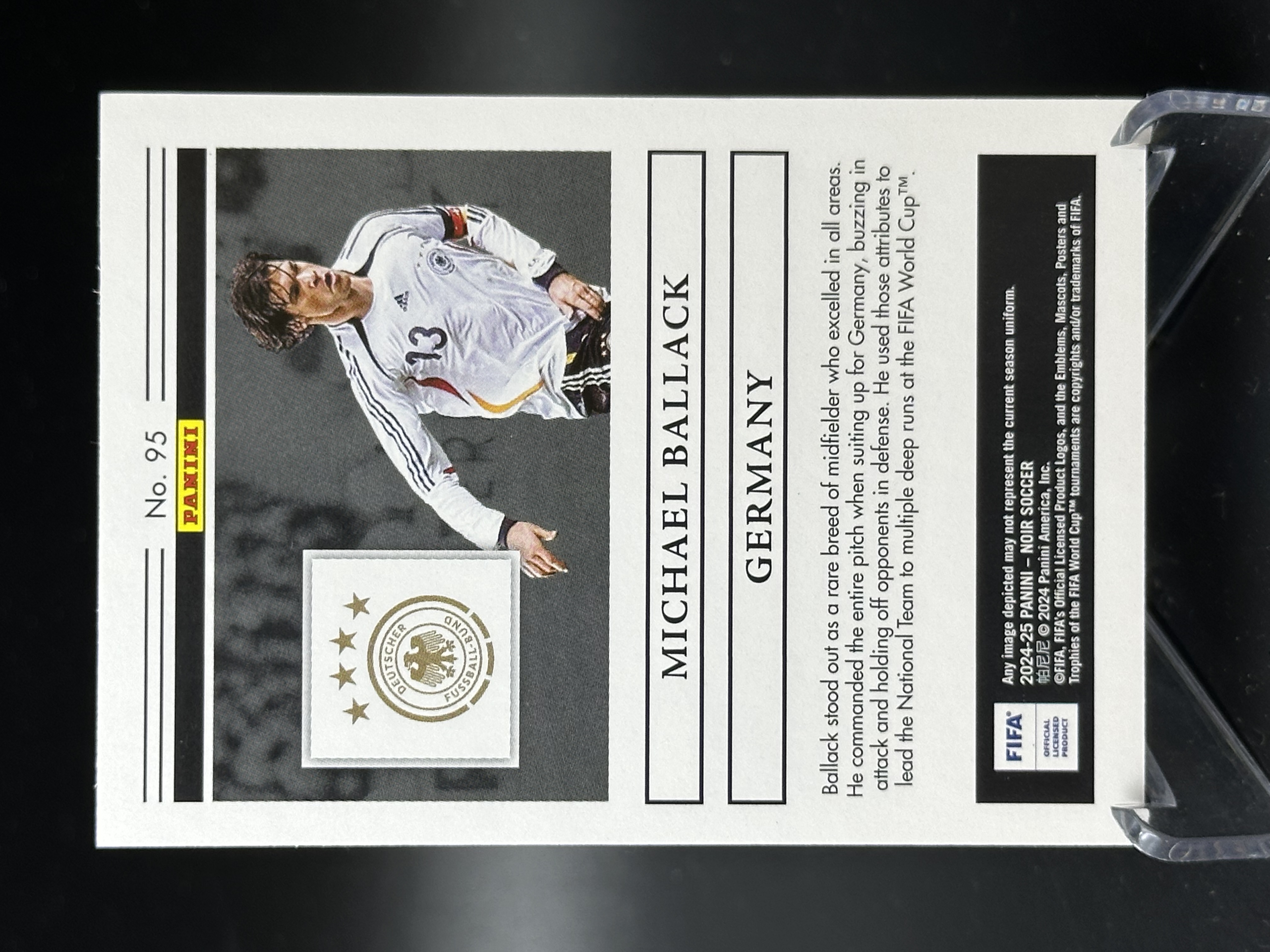 2024-25 Panini Noir ballack 【小黄拍卖】诺尔 巴拉克 德国 切尔西 base 07/80编「汉堡王」