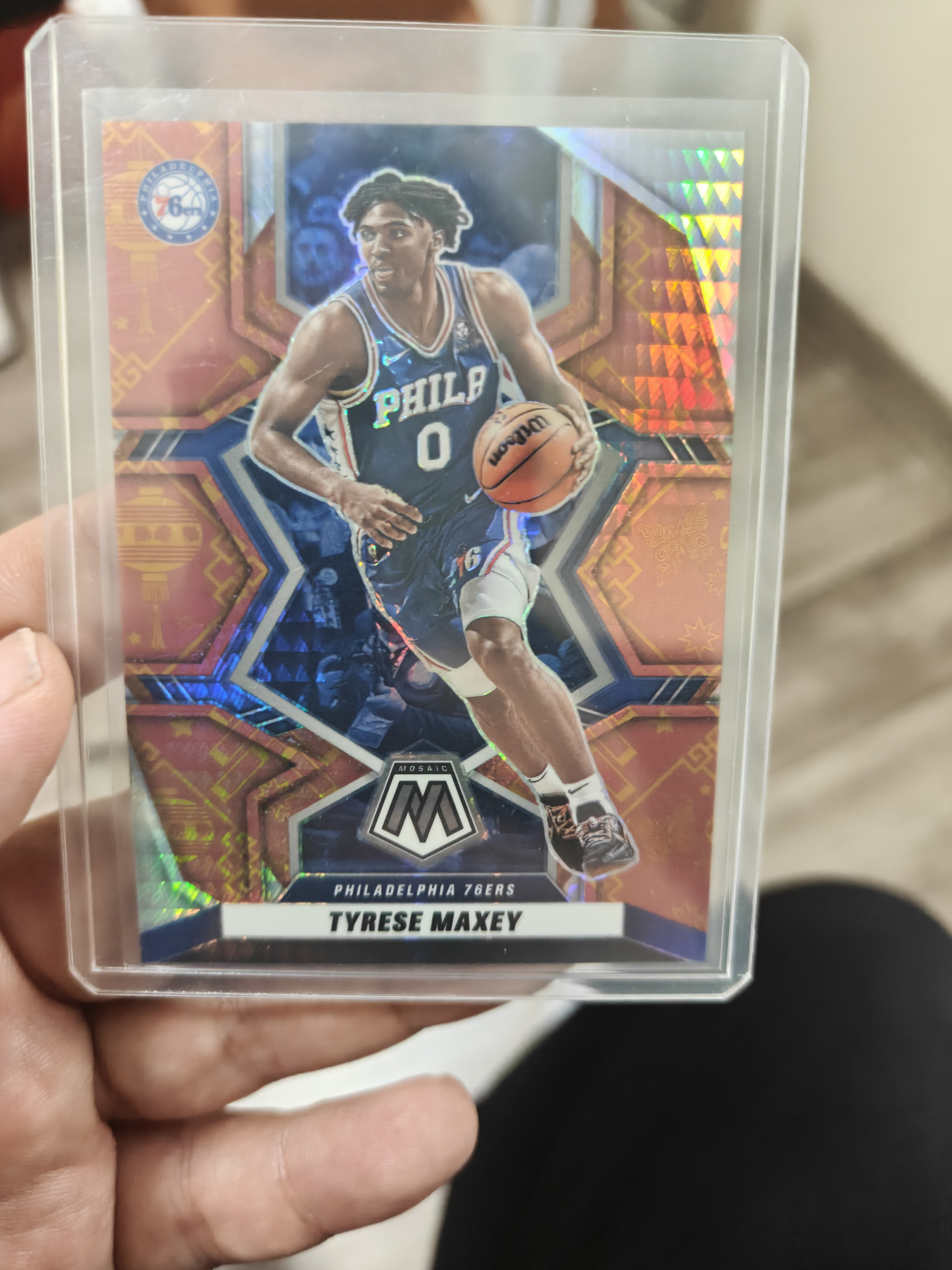 2021-22 Panini Mosaic Tyrese Maxey #49 马赛克 76队老大 马克西 大比例 爆竹折 8编 超低编 开赛无敌 专收必备