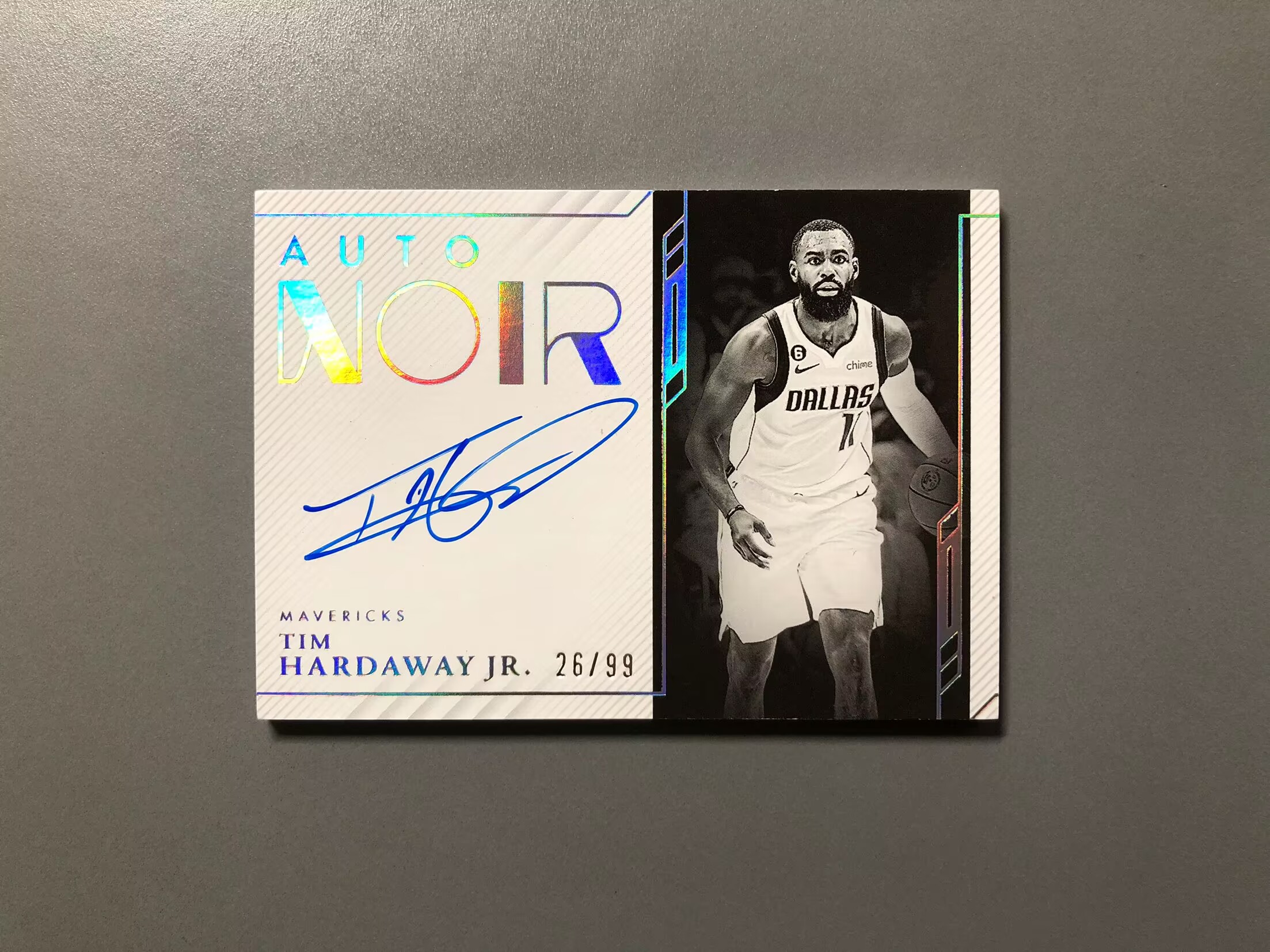 2022-23 Panini Noir Tim Hardaway Jr. 蒂姆·哈达威 独行侠 签字 卡签 Noir Auto 99编 实卡好看 卡品如图 可累计 OS009【诚接代卖】