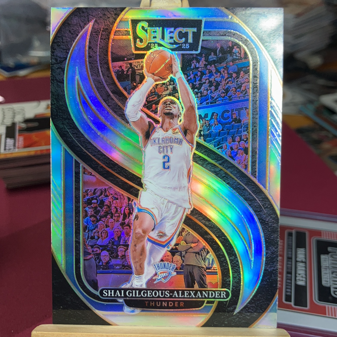 2024-25 Panini Select 亚历山大 可积累!!!【小卡代卖 银折 雷霆建队基石 sga 卡品如图 品相完美 银瀑布