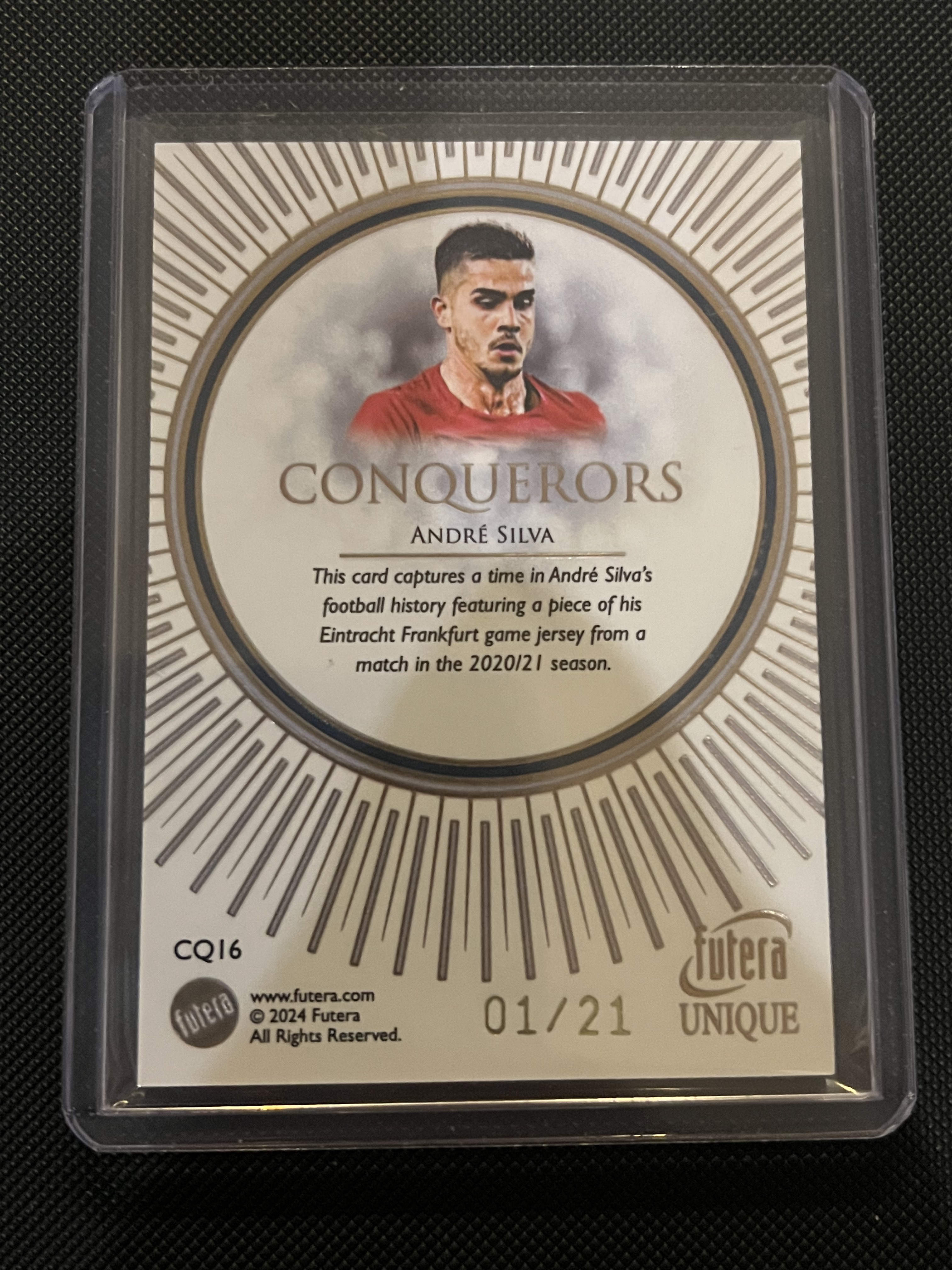 2024-25 Futera Unique Andre Silva #CQ16 葡萄牙 安德烈·席尔瓦 1/21 21编 球衣物料卡!!凑套必备!!