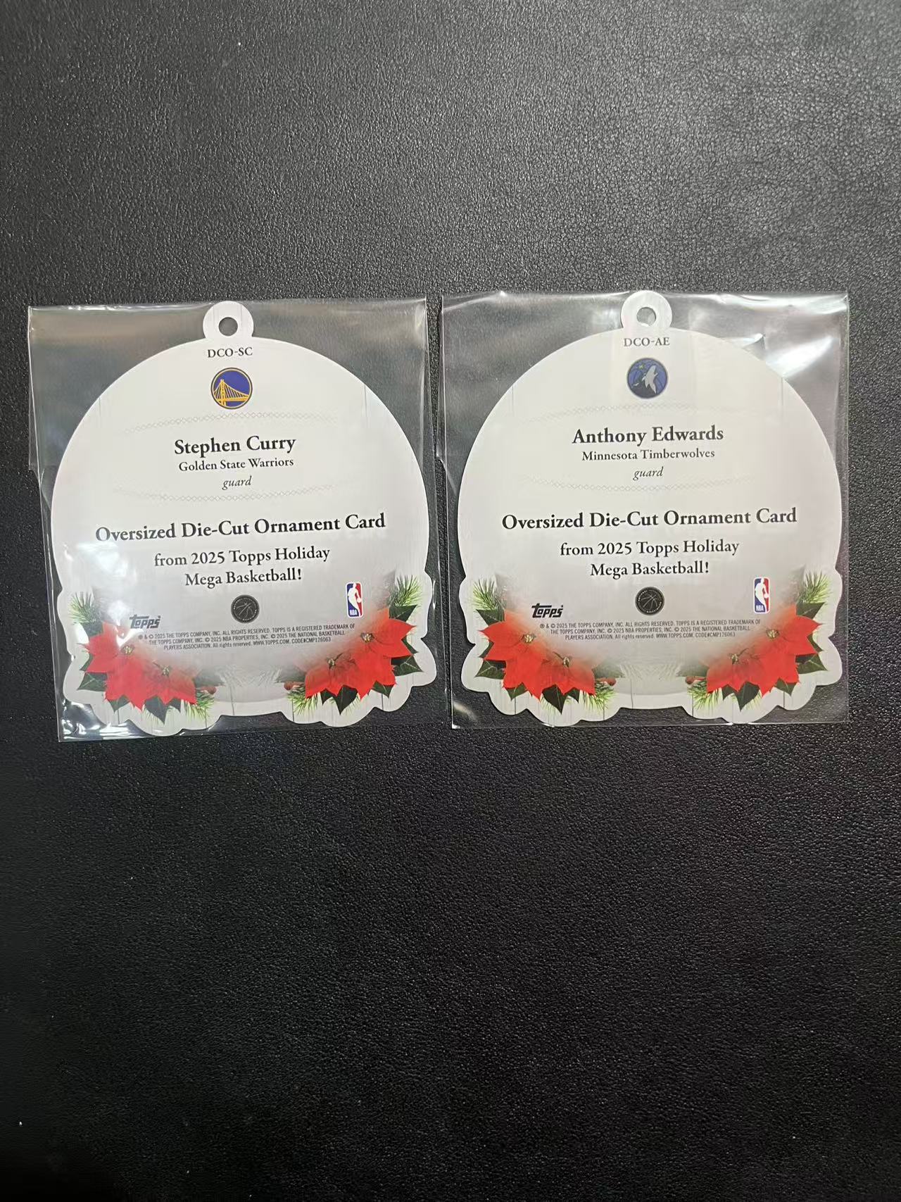 2025 Topps Flagship Stephen Curry 斯蒂芬 库里 安东尼 爱德华兹 假日 圣诞节 挂件 特卡 异形 银折 卡品如图 龙龙龙