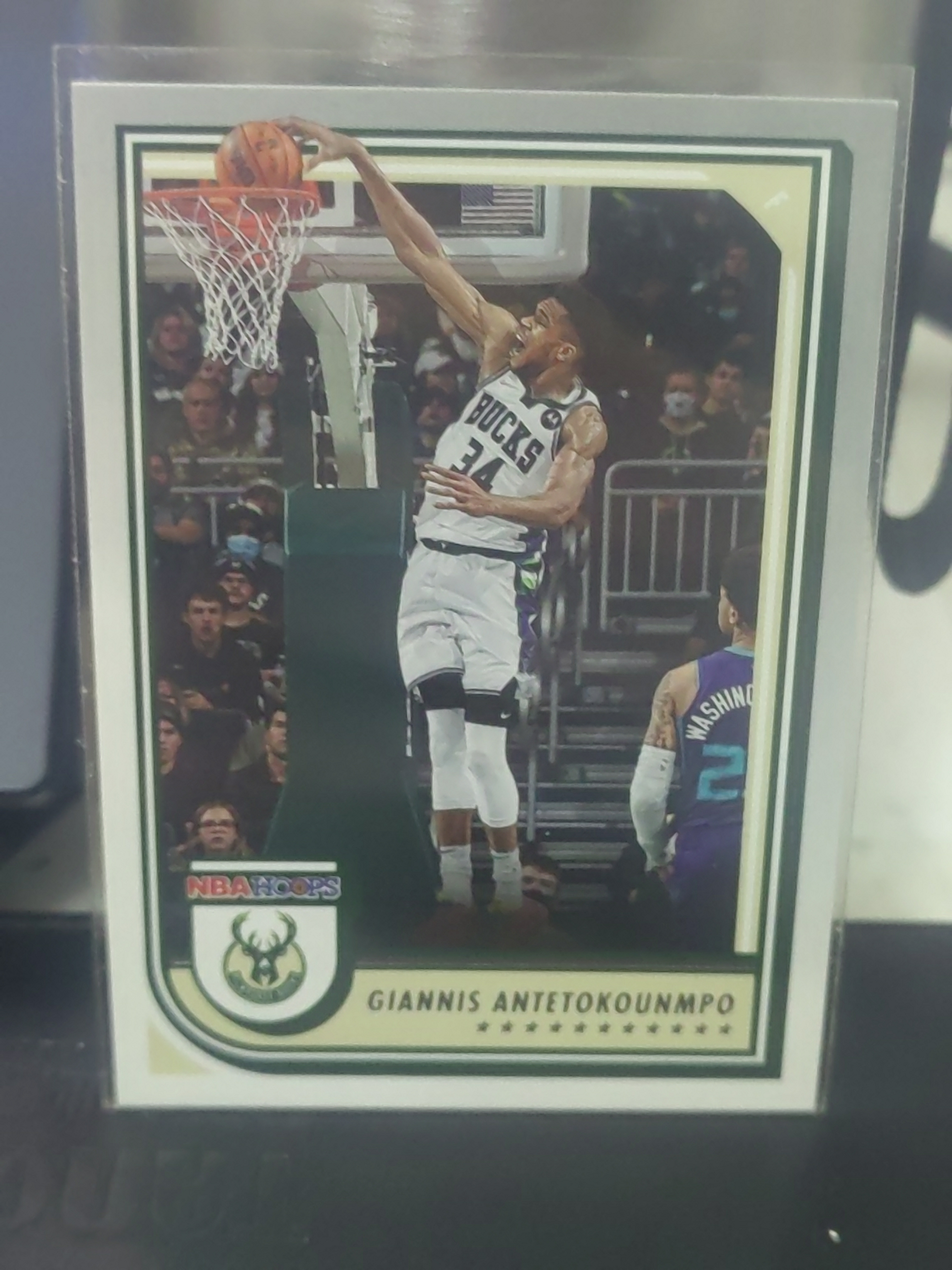 2022-23 Panini Hoops Giannis Antetokounmpo Hoops 扬尼斯 阿德托昆博 字母哥 雄鹿 篮 白边白角 不保卡品 卡品如图
