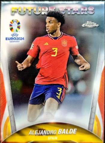 【K代拍】2024 Topps Chrome Alejandro Balde 亚历杭德罗 巴尔德 西班牙 欧洲杯元年TC