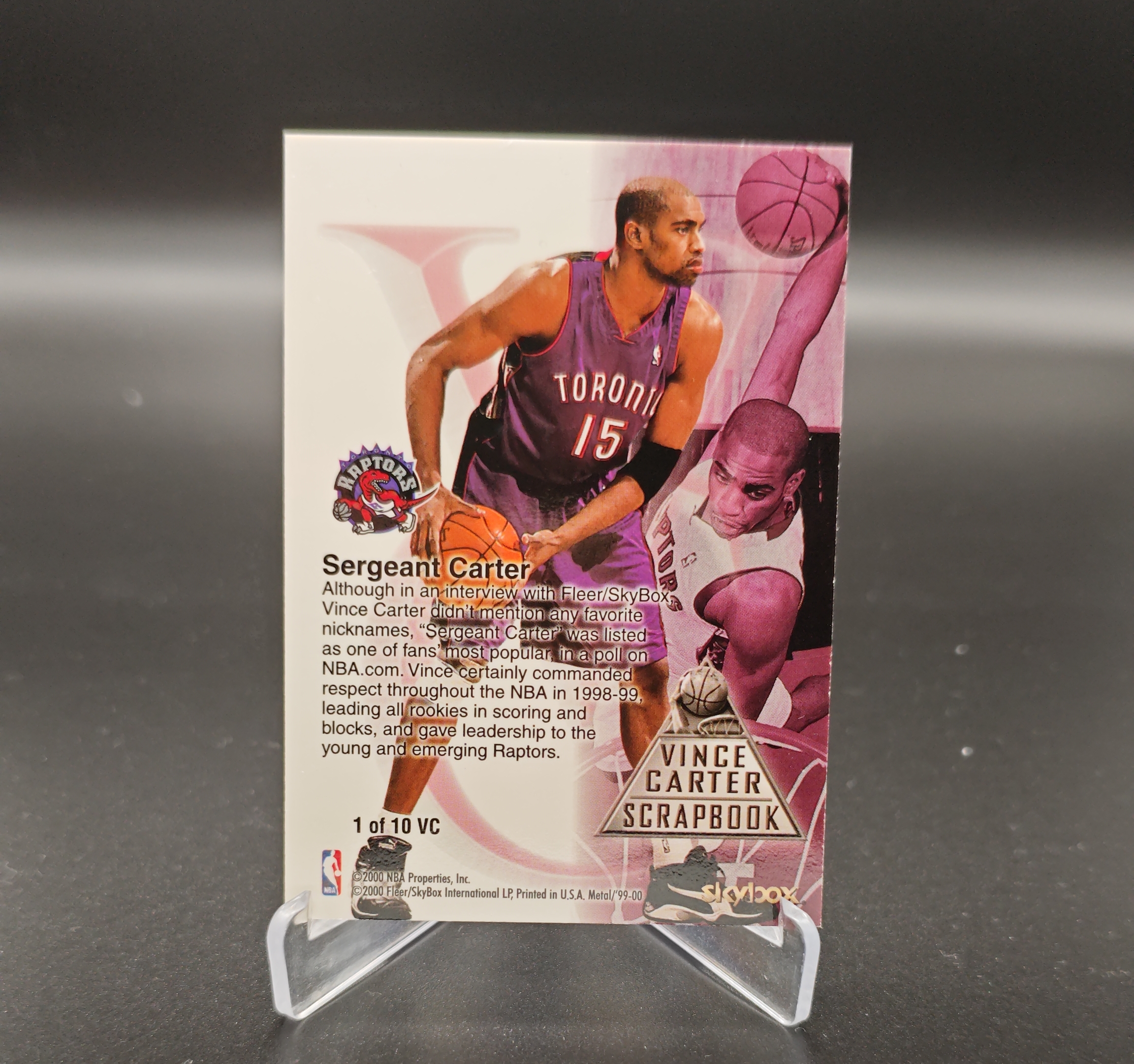 2000 Fleer Metal Vince Carter #1VC 文斯卡特 ufo 加拿大飞人 扣篮王 多伦多猛龙 卡品如图