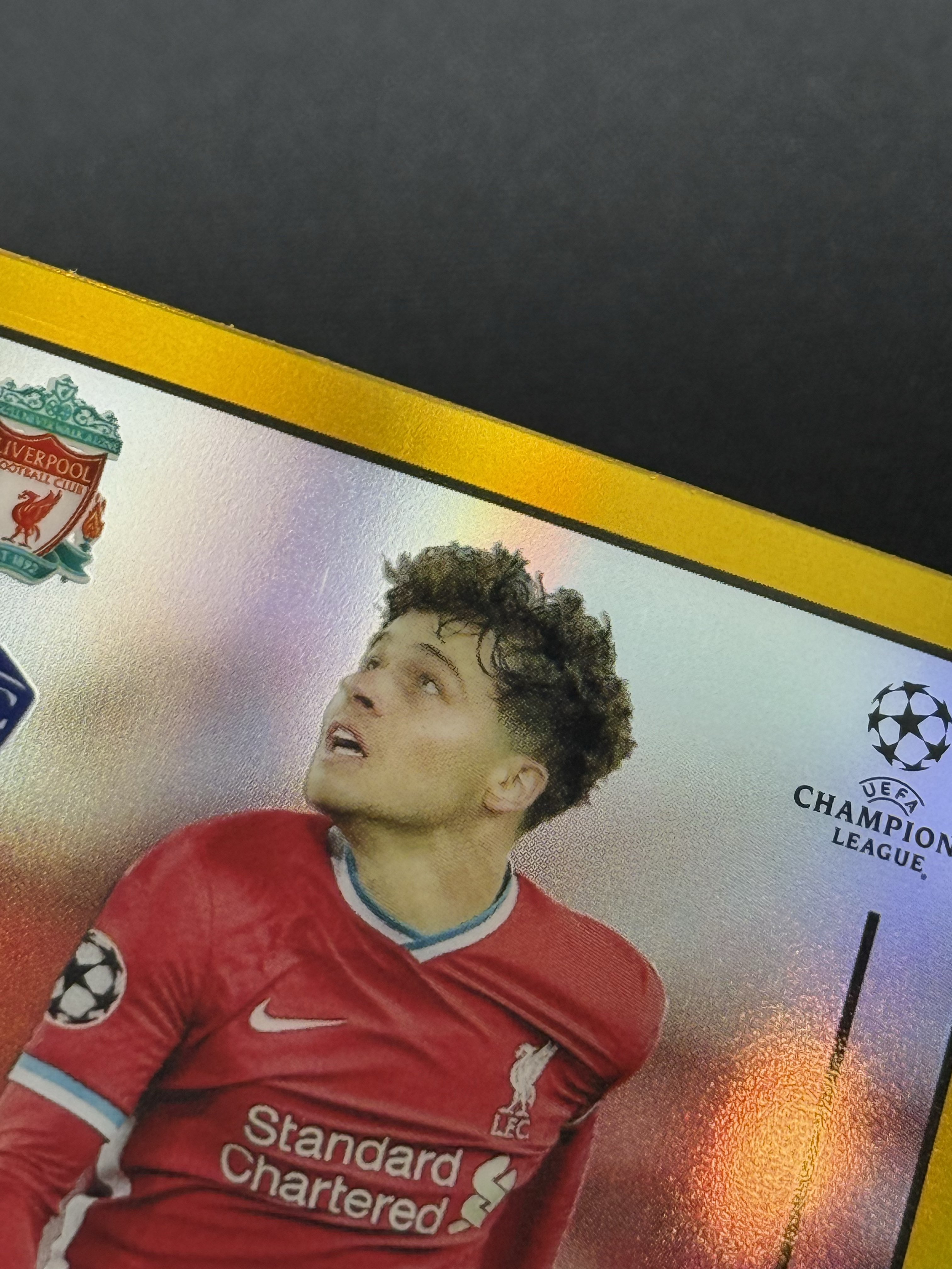 2020-21 Topps Merlin Neco Williams RC 【小贝代拍】欧冠 元年 梅林 利物浦 新秀 内科 威廉姆斯 金折 50编 瑕疵如图 拍前看描述 H CT