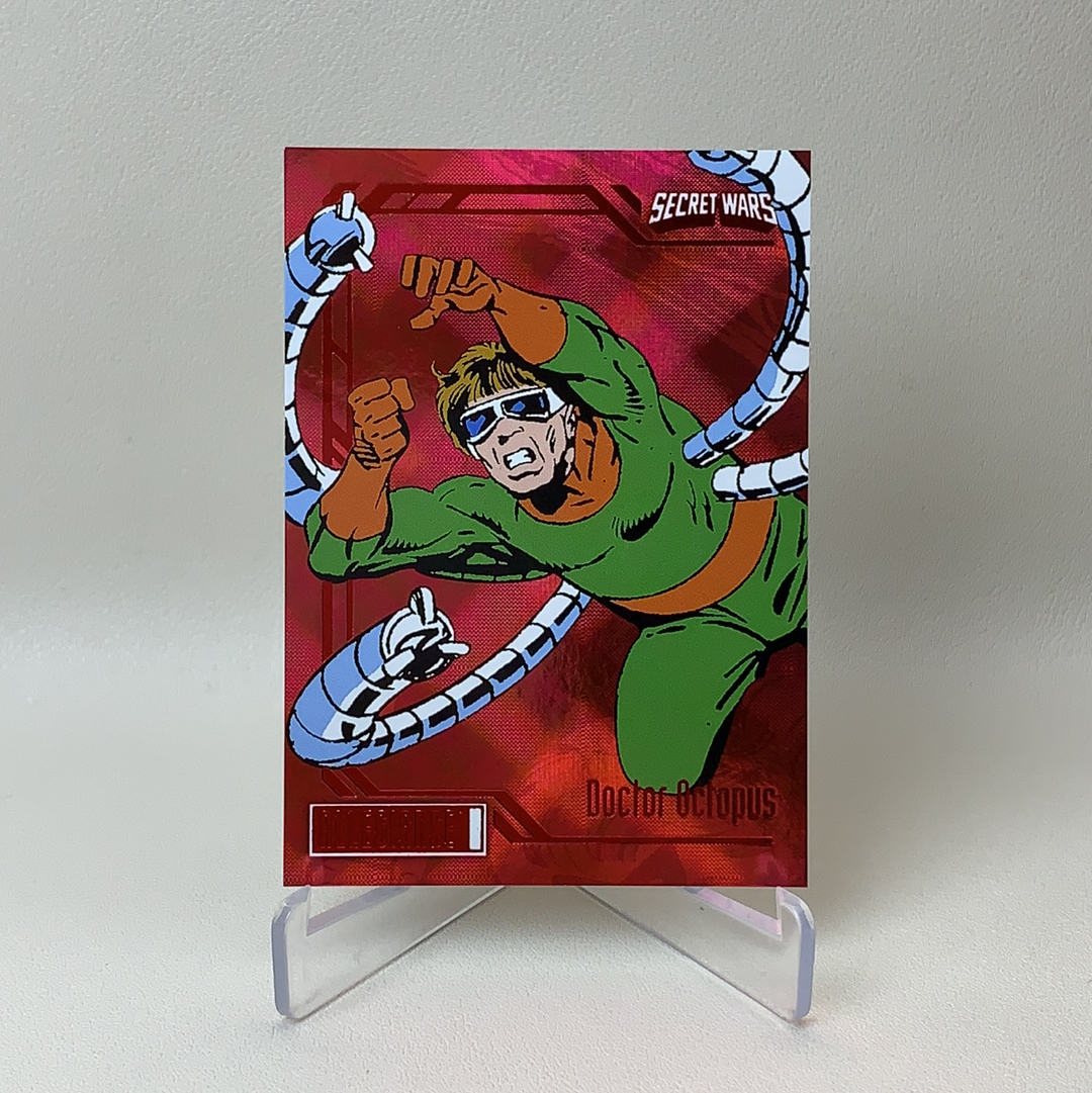 【弈卡代拍】2023 Upper Deck Marvel漫威 Secret Wars 秘密战争 红折 闪卡 折射 Doctor Octopus 章鱼博士 21/49编 品相如图 凑套必备 真帕杰洛