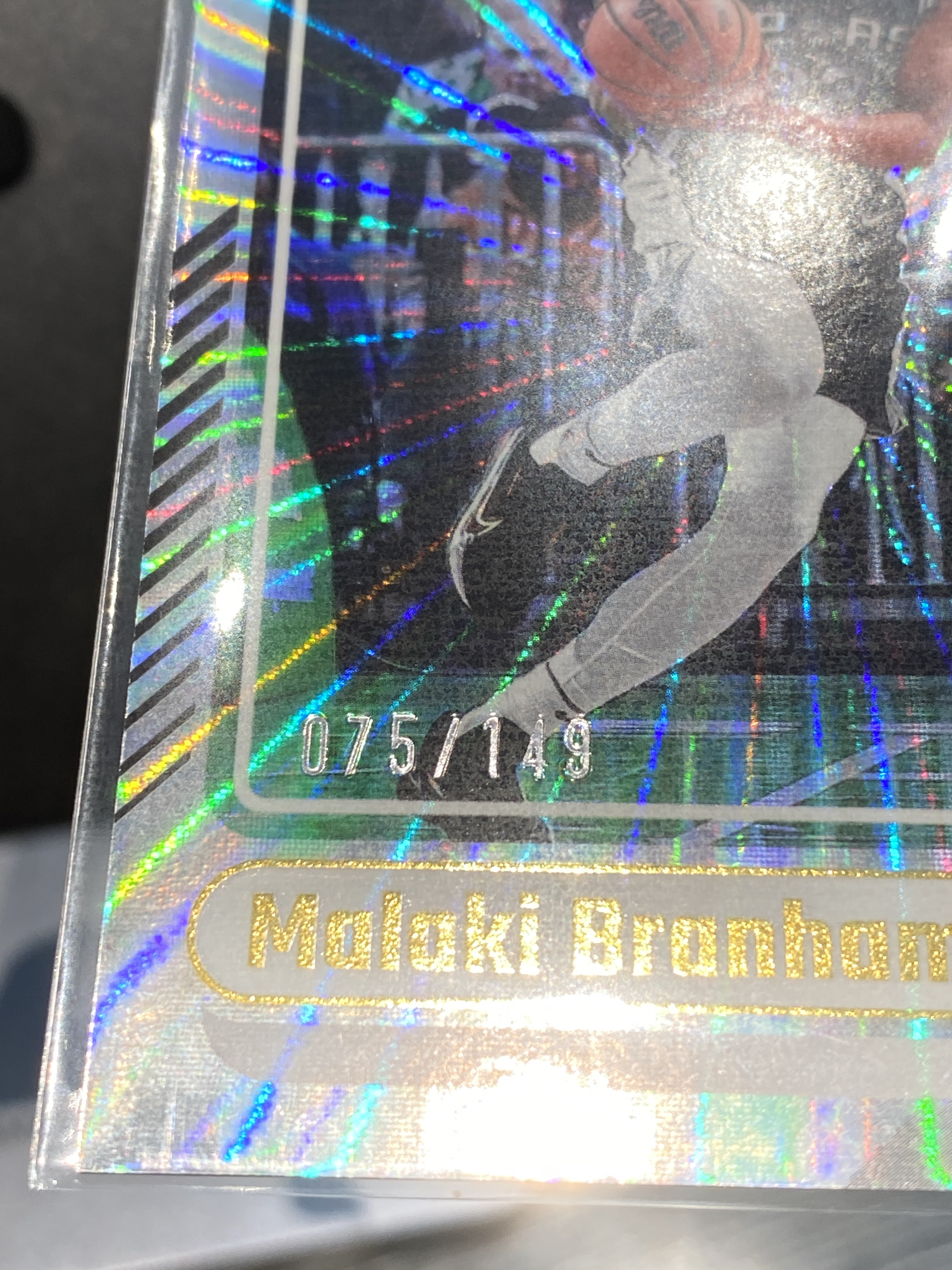 2024-25 【靓星代拍】 Donruss Malaki Branham 杜蕾斯 75/149编 马刺 马拉基布拉纳姆 佛光折 卡品如图 专收必备 #小张