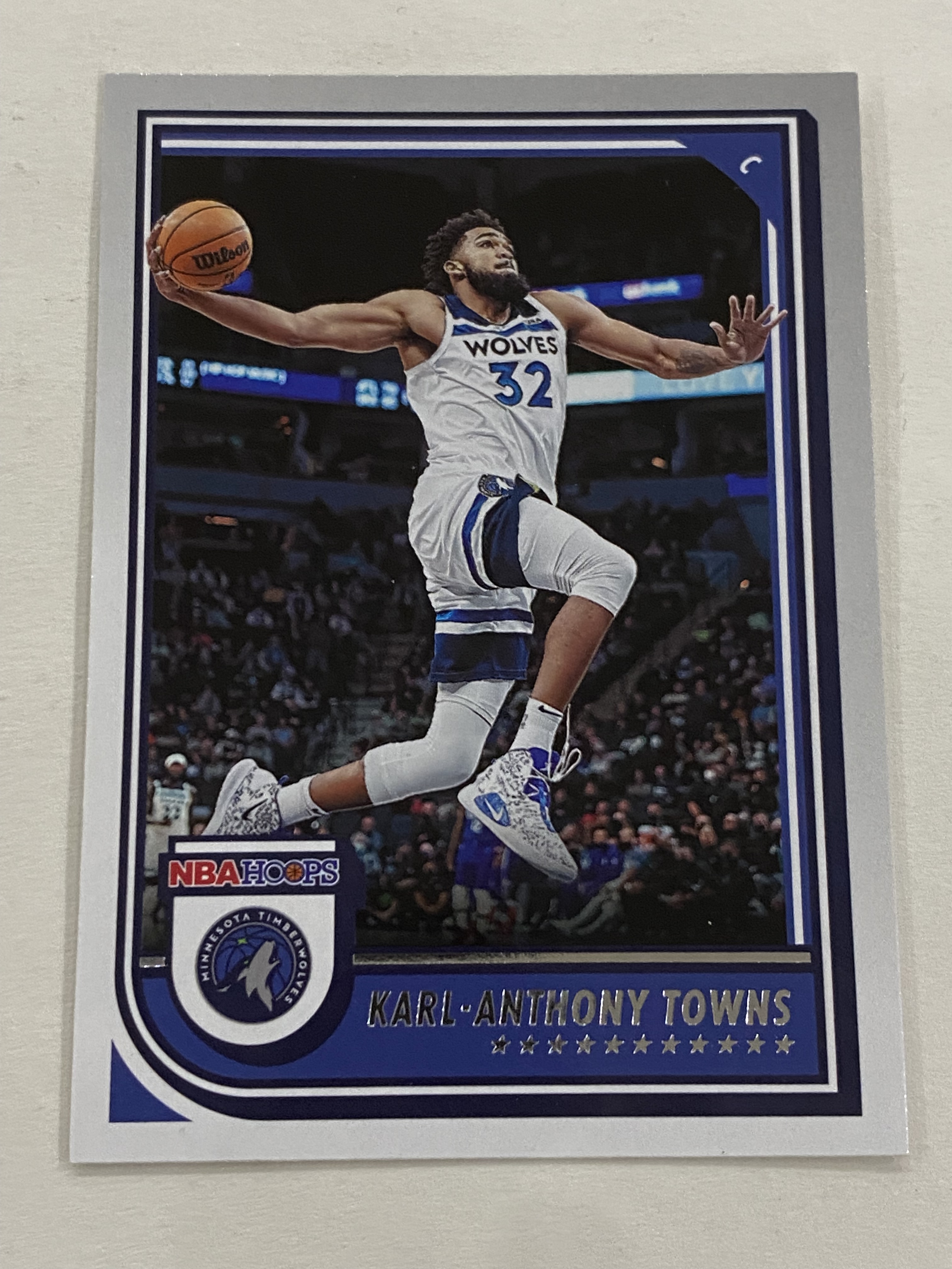 2022-23 Panini NBA Hoops Karl Anthony Towns 卡尔 安东尼 唐斯   森林狼队  热门球星 收藏必备 凑套必备 实卡精美  #195