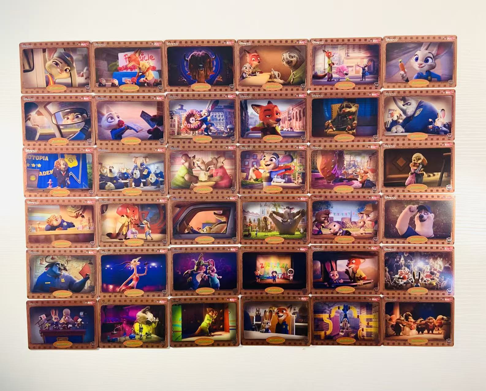 2023 Kakawow Disney 卡卡沃 迪士尼HotBox 疯狂动物城系列 胶片特卡 NR 1-36号 齐套 卡品如图 卡卡沃迪士尼100周年 尼克狐尼克 兔子警官朱迪 奇树 不保卡品 奇树