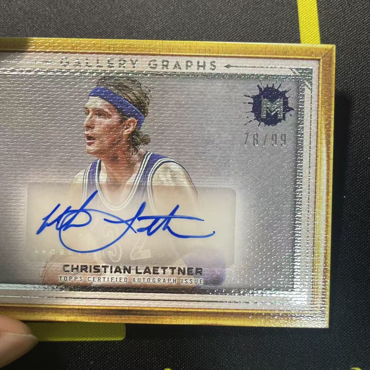 【派大星球星卡代拍】2024 TOPPS MOTIF 克里斯汀 莱特纳 78/99编 签字 画框 大比例 CHRISTIAN LAETTNER#北瞑