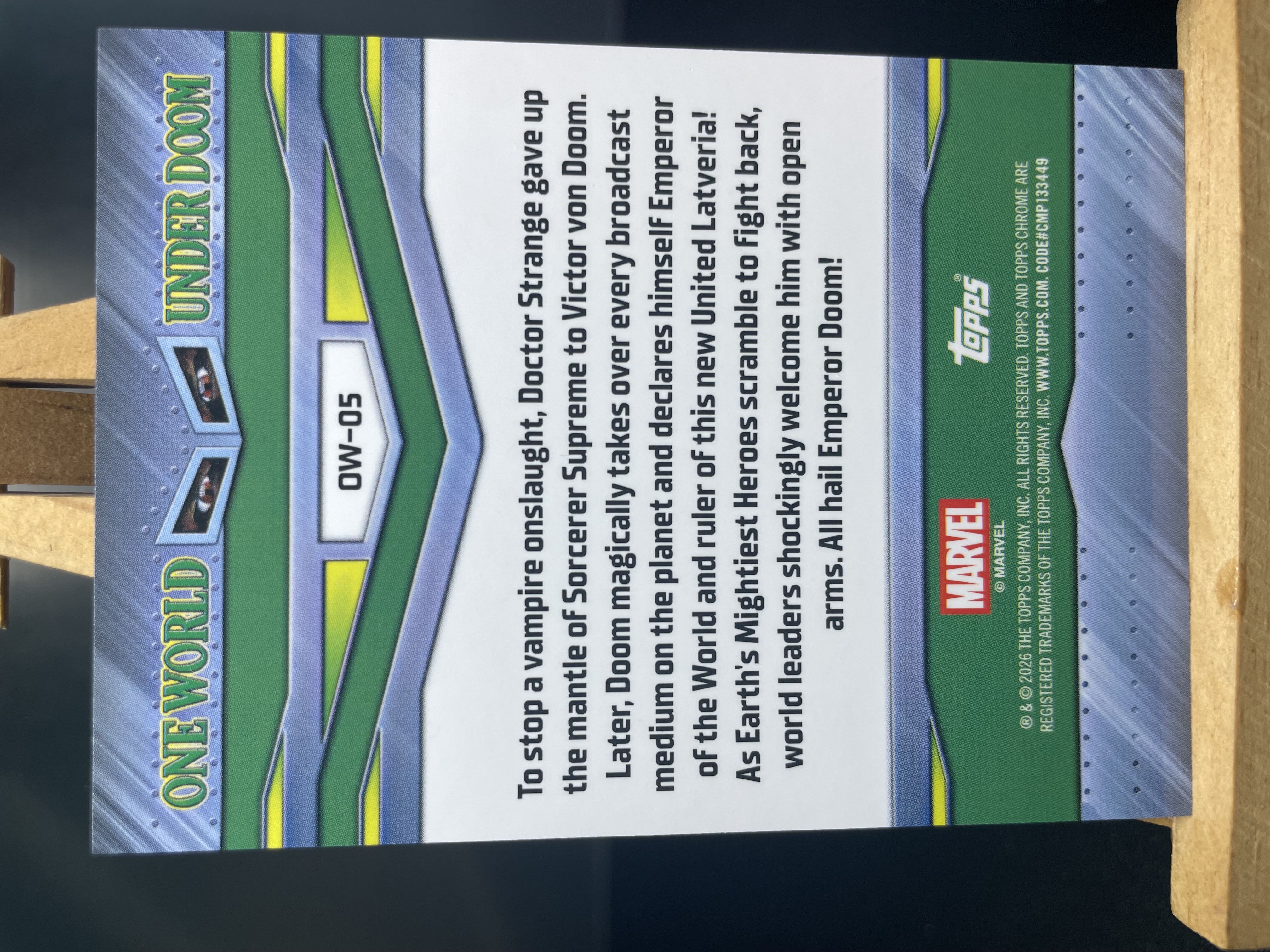 (B6)2026 TOPPS MARVEL 折射 神奇四侠对战毁灭博士 实卡好看 收藏凑套必备 卡品如图 !!!