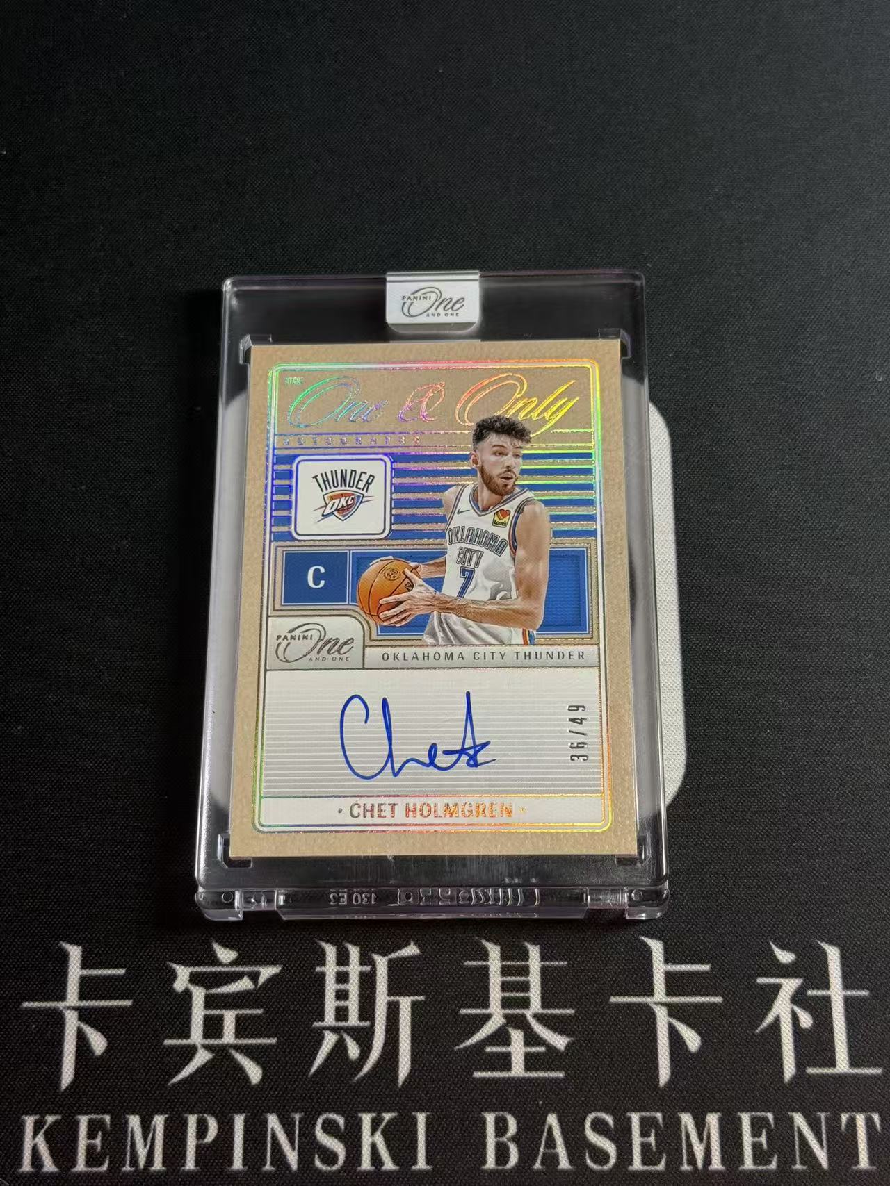 2024-25 Panini One and One Chet Holmgren 【小来】切特 霍姆格伦 雷霆 SGA队友 总冠军 数据爆炸 末年ONE 49编 唯一签 原封砖ONE AND ONLY