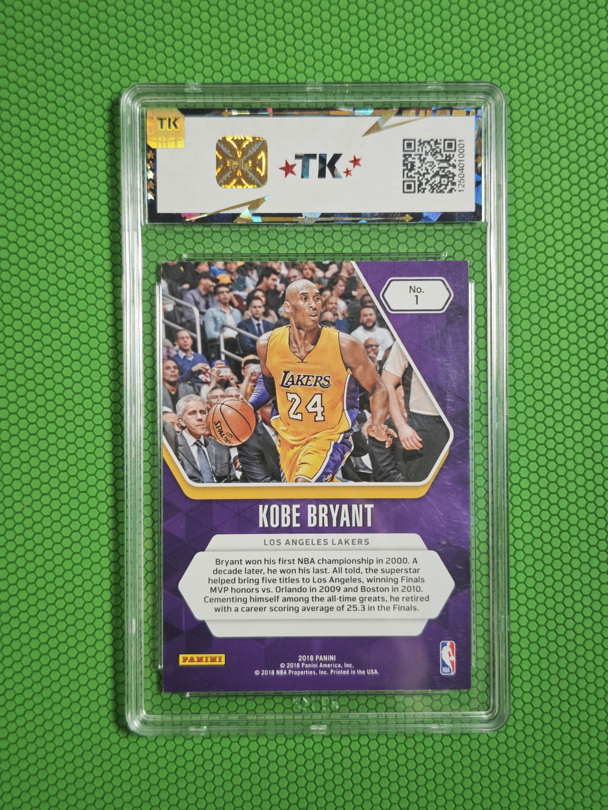 2018 Panini Father's Day Kobe Bryant 父亲节系列 湖人 科比布莱恩特 黑曼巴 399编折射 经典黄色球衣 现在都不出卡了 不要错过