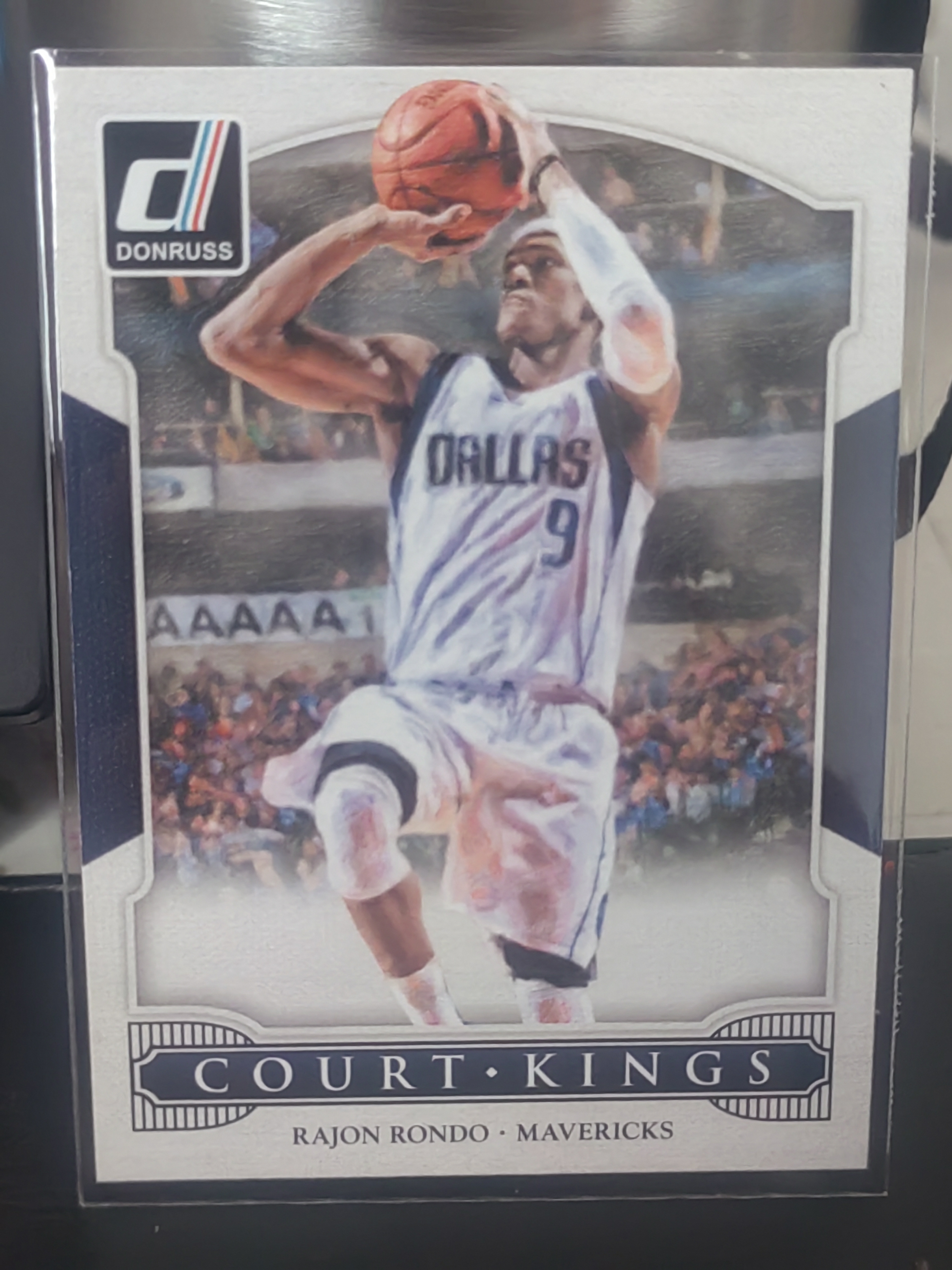 2014-15 Panini Donruss Rajon Rondo 杜蕾斯 拉简朗多 独行侠 COURT KINGS 球场之王 篮 白边白角 不保卡品 卡品如图