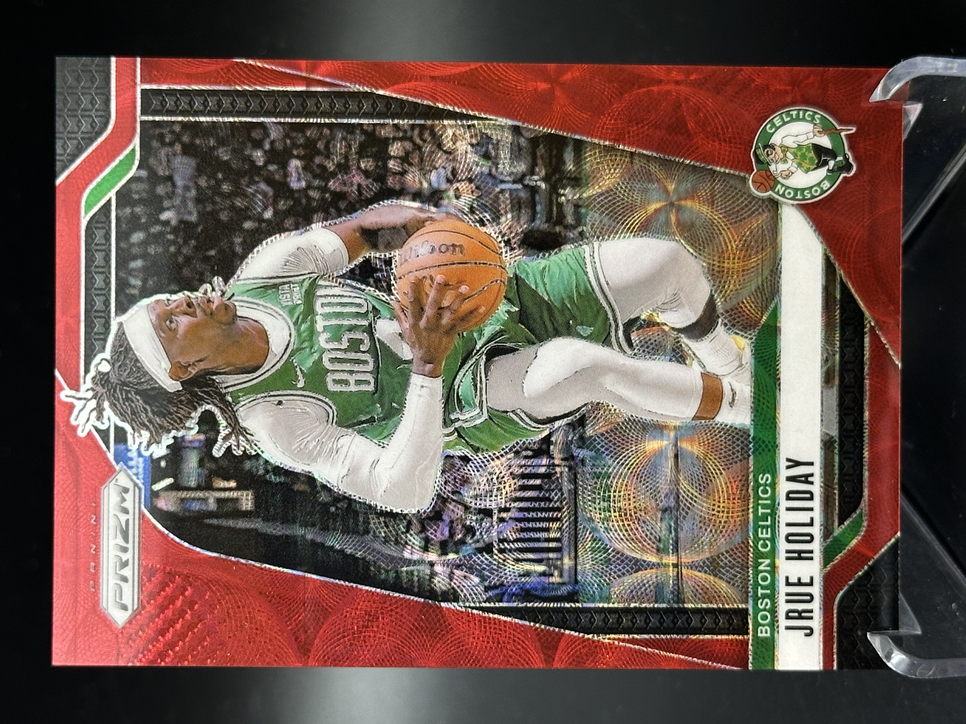 2024-25 Panini Prizm Jrue Holiday 【小黄拍卖】PZ 霍勒迪 凯尔特人 红圈圈折 37/88编「汉堡王」