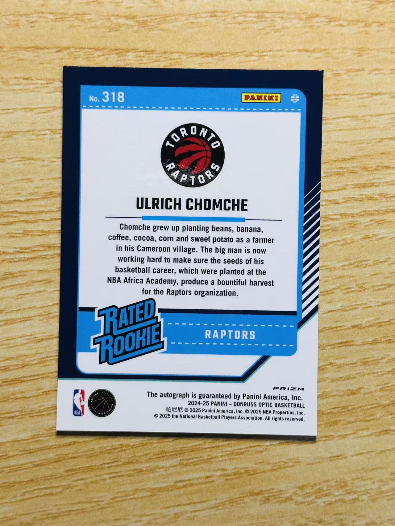 2024-25 Panini Donruss 乌姆齐 嘿嘿代卖 杜蕾斯 optic 乌姆齐 新秀 RC 签字 猛龙 收藏必备