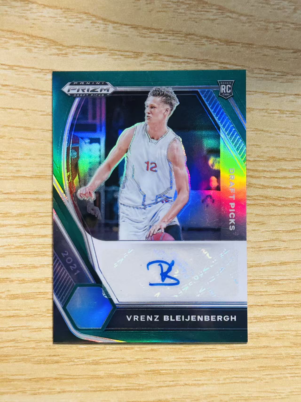 2021 Panini Prizm Draft Picks Vrenz Bleijenbergh 布莱延贝赫 大学 签字 PZ 新秀 绿折