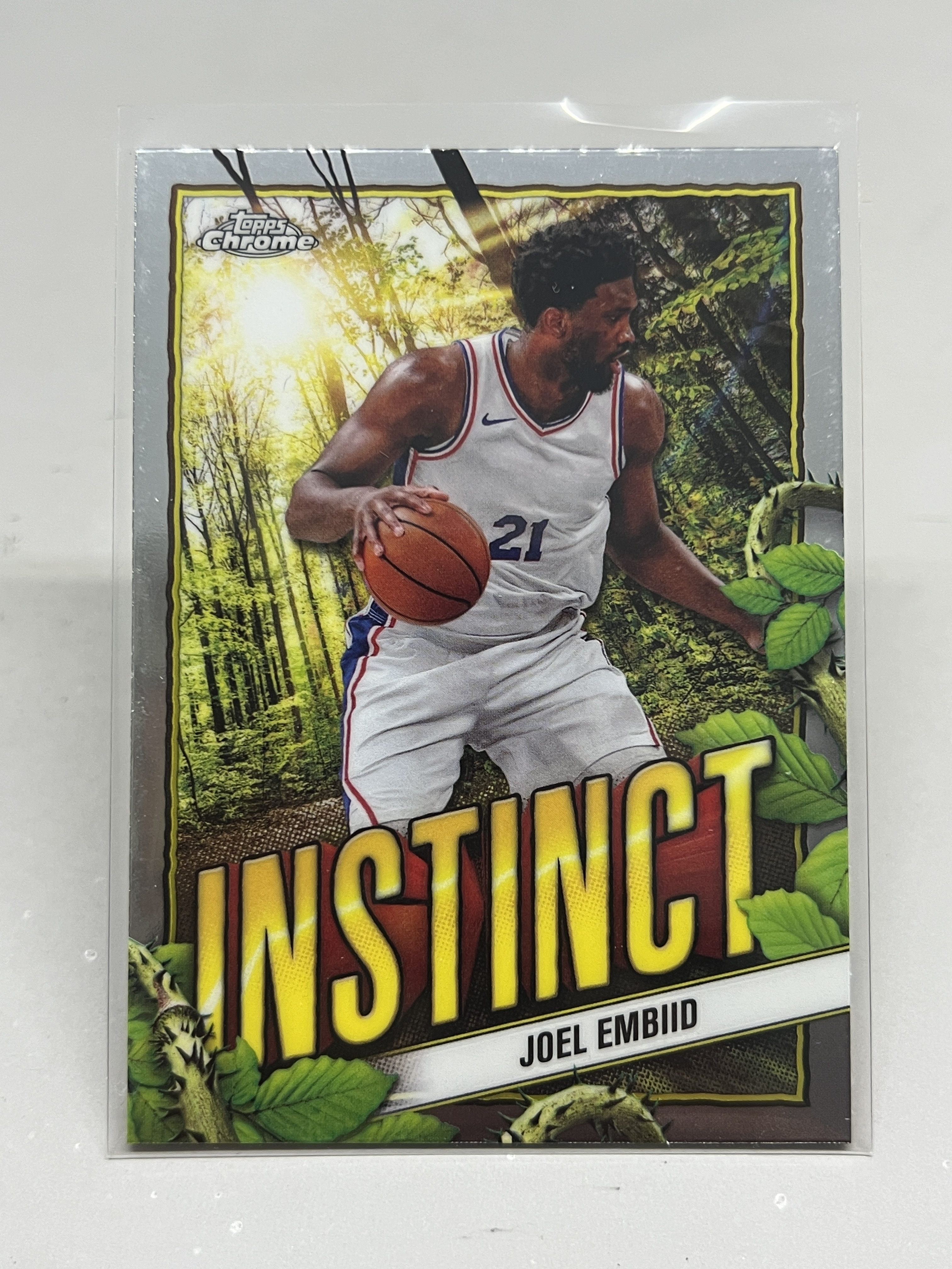 2025 Topps Chrome Joel Embiid【挂机拍卖】恩比德 76人 Instinct 特卡 #6 收藏 凑套 卡品如图