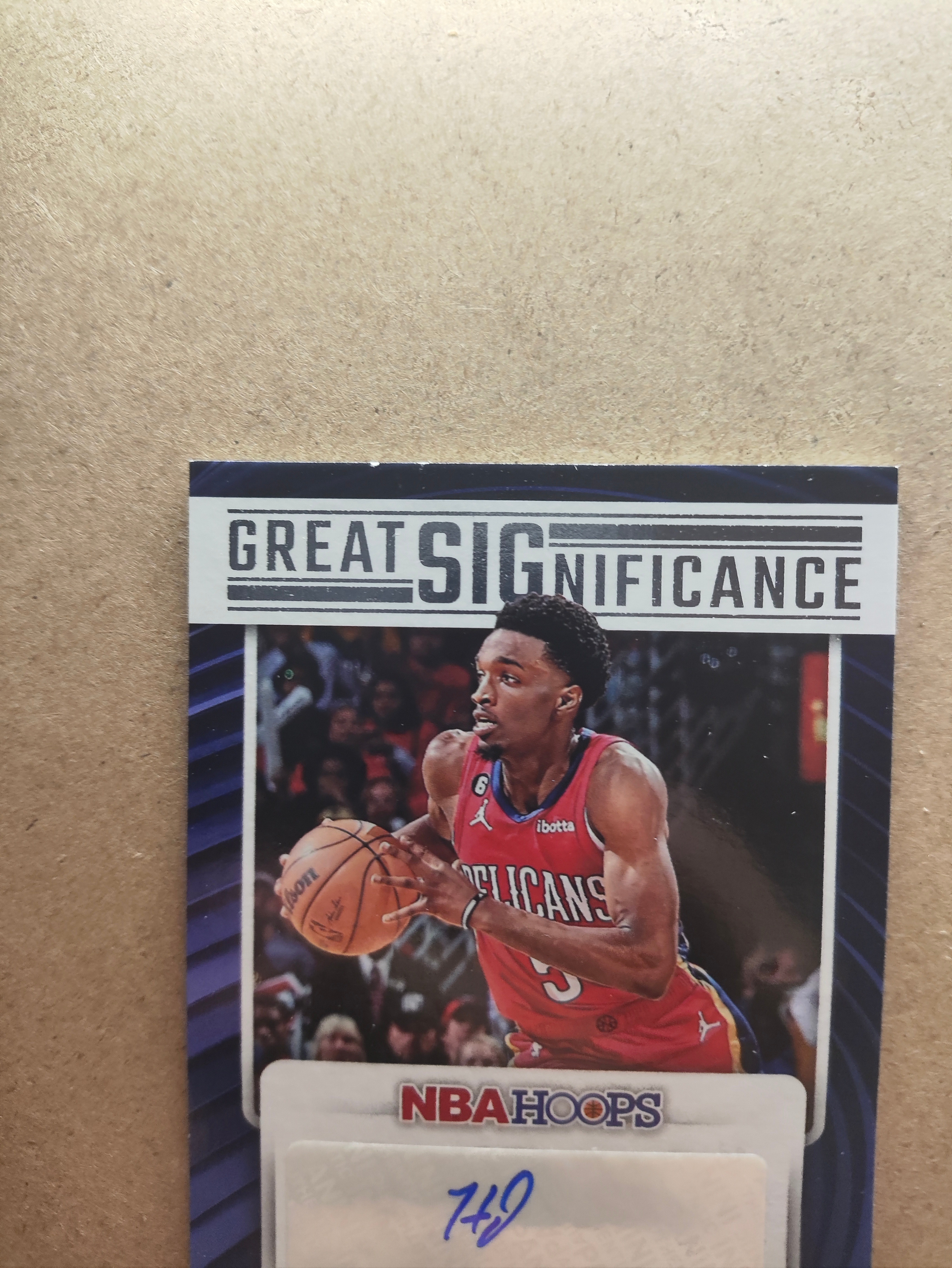 2023-24 Panini Hoops Herbert Jones 新奥尔良鹈鹕 赫伯特 琼斯 签字 贴签 伟大签 防守悍将 未来可期 卡品如图 收藏必备 锡安 奎因 费尔斯队友