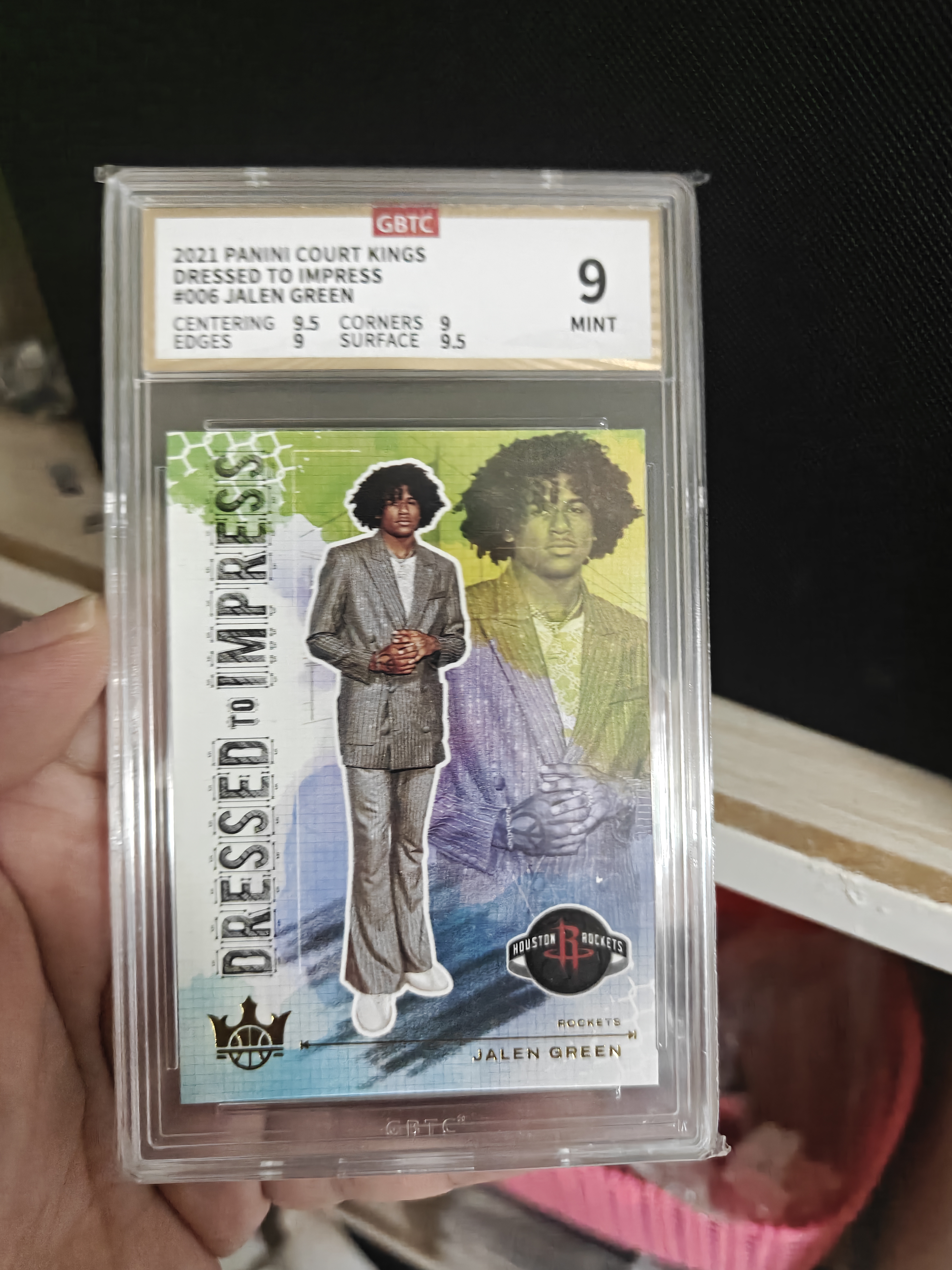 2021-22 Panini Court Kings Jalen Green RC #6 公博9 新秀年 选秀年 rookie 杰伦格林 RC 走秀 火箭 油画 杰伦 格林