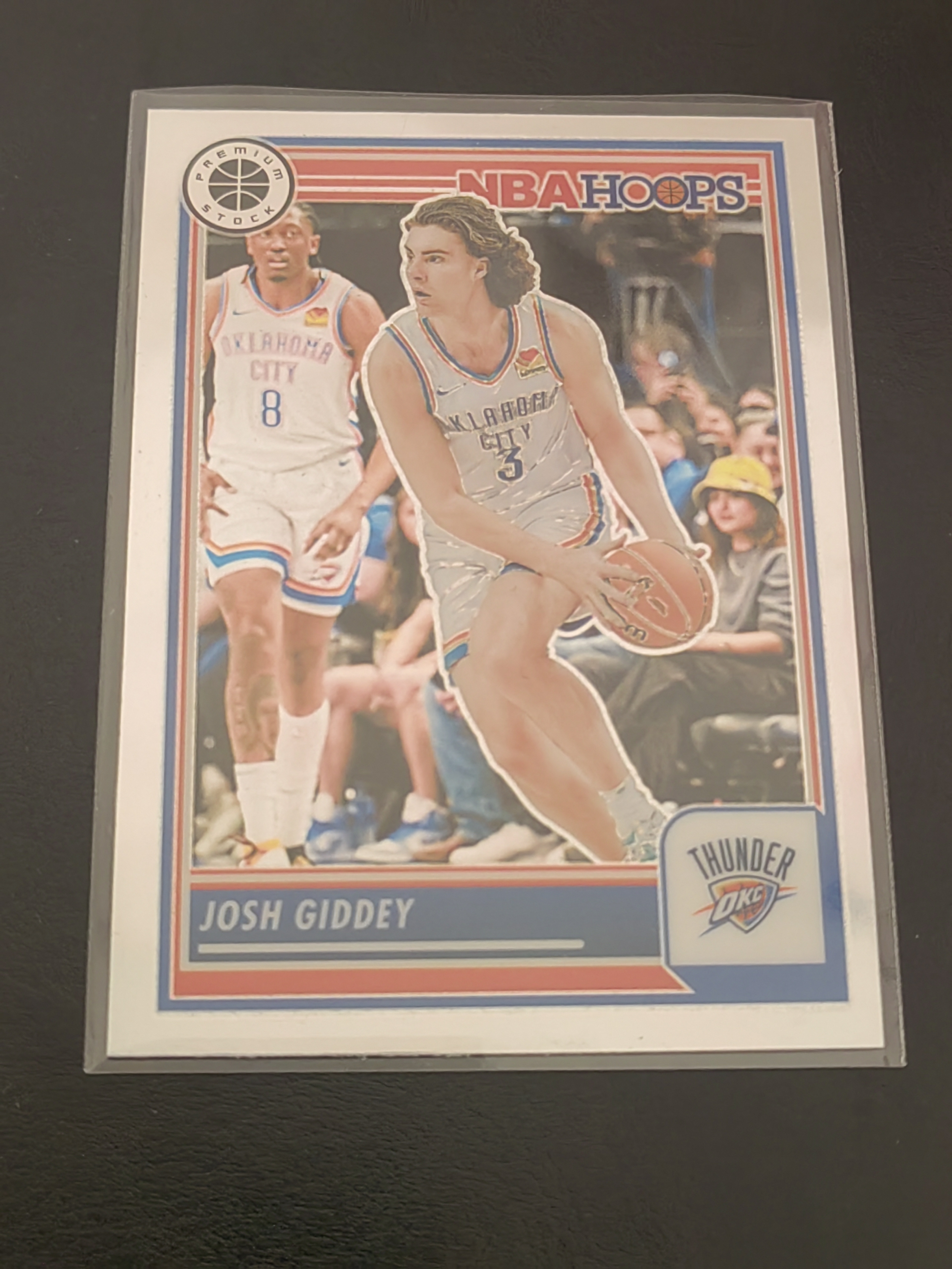 2023-24 Panini NBA Hoops Josh Giddey Hoops 约什・吉迪 银折 雷霆 公牛 首发 篮 凑套 白边白角 不保卡品 卡品如图