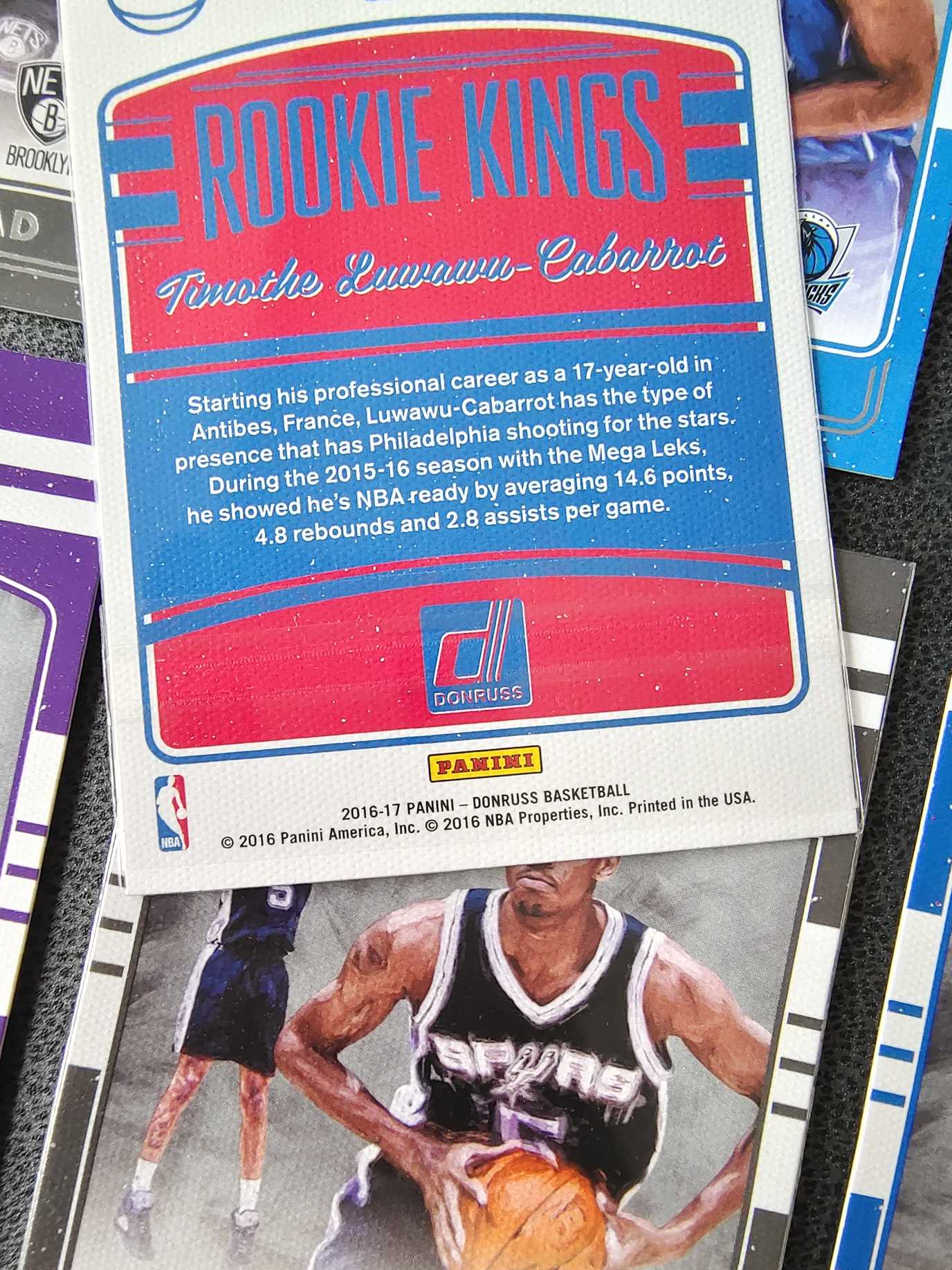 2016-17 donruss 杜蕾斯 油画特卡 9张新秀打包 凑套必备