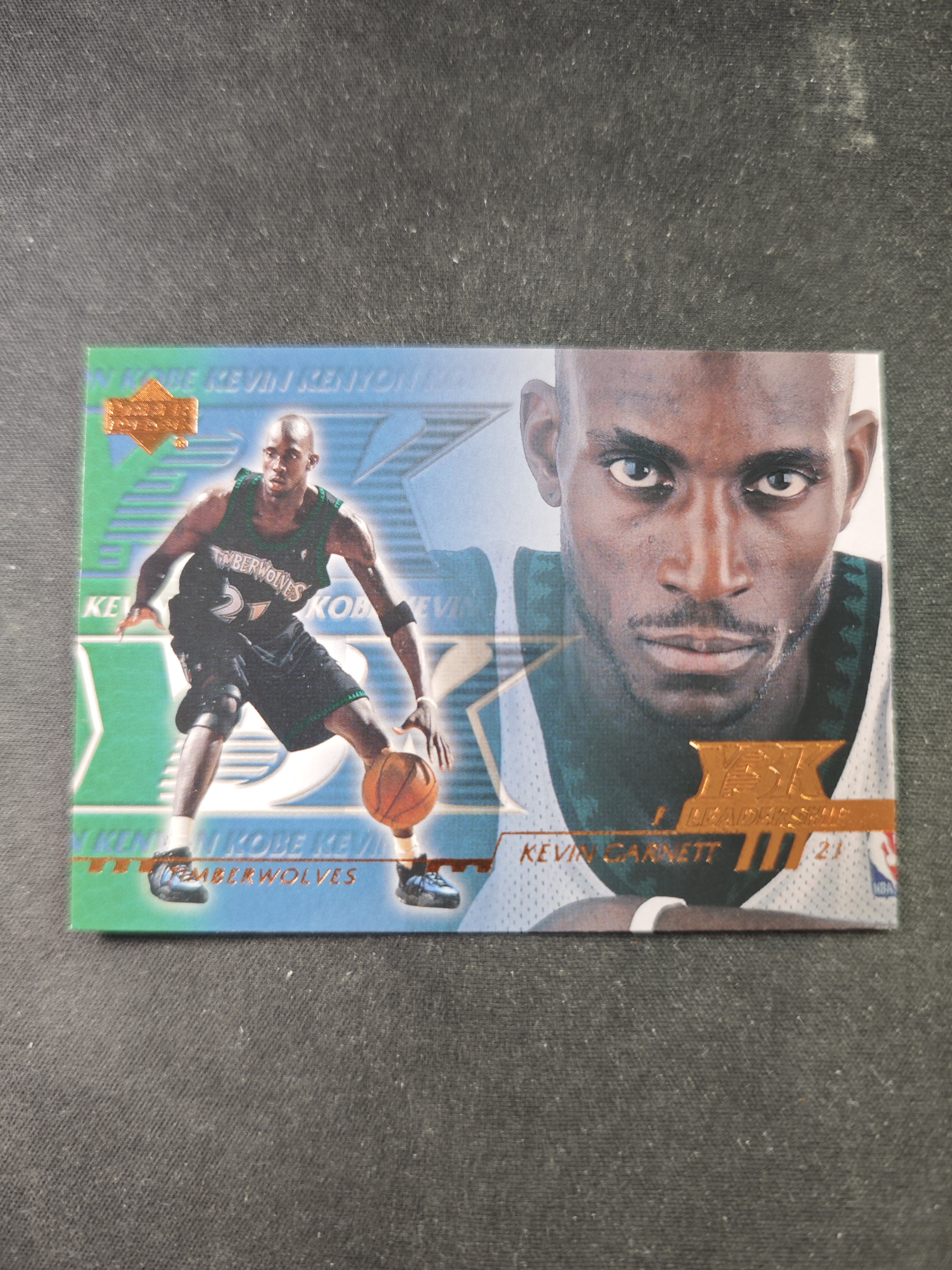 【蛤蟆特卖】凯文 加内特 狼王 2000 UD Y3K系列 领导力 得分 力量 防守 体质 经典五张套卡之一 绝版好卡 稀有老特 边角微瑕 卡品如图 专收必备!