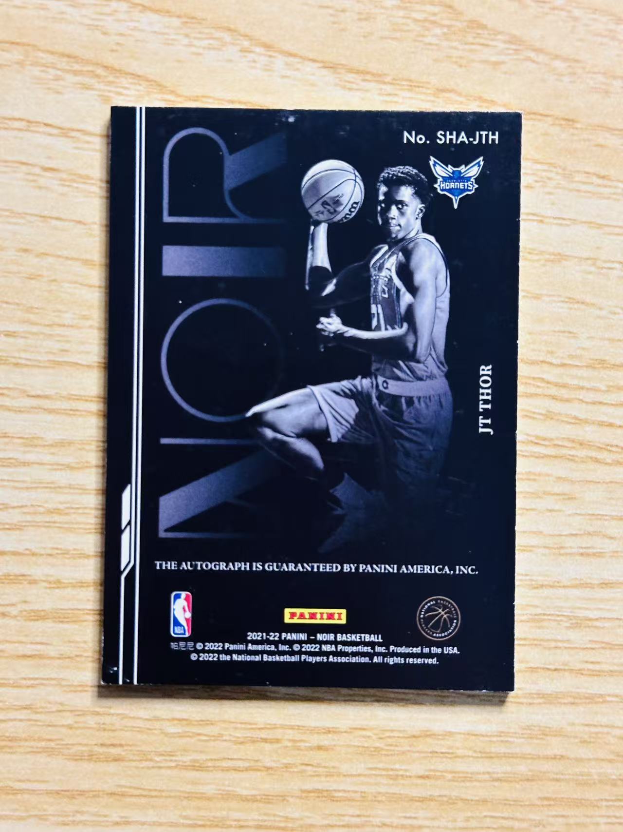 2021-22 Panini Noir JT Thor RC #SHA-JTH JT 索尔 黄蜂 诺尔 影子签 签字 卡签 08/99编