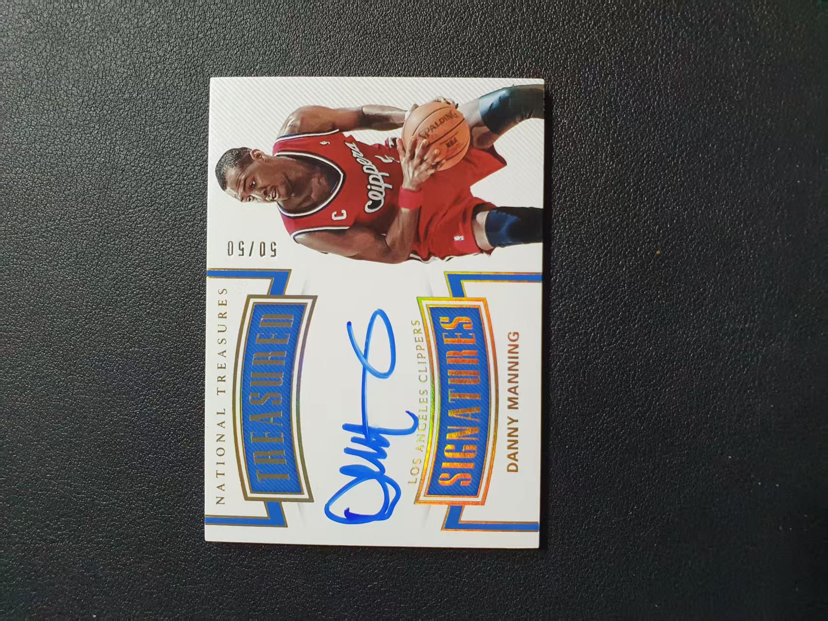 2017-18 Panini National Treasures Danny Manning 国宝 快船 丹尼 曼宁 50/50编 尾编 卡签 宝藏签 闪版 卡品如图