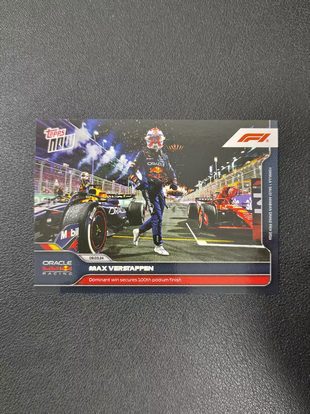 2024 Topps Now F1 Max Verstappen 维斯塔潘 红牛 卡品如图 出价前请仔细阅读描述 xyj