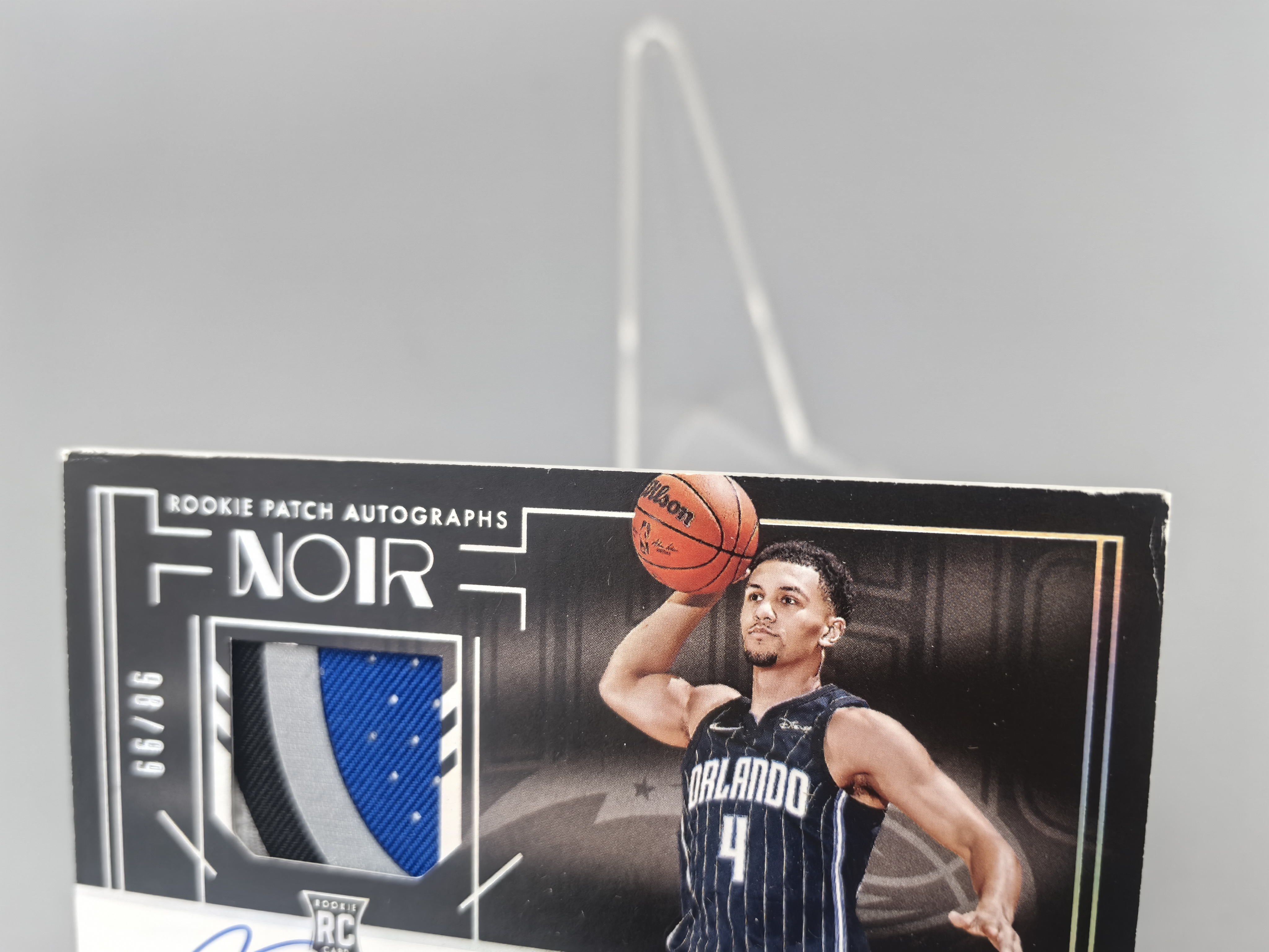 【坚果卡牌代拍】2021-22 Panini Noir Jalen Suggs 诺尔 魔术 杰伦萨格斯 新秀RC RPA 签字卡签 99编 暴力切割球衣 瑕疵如图 阿顺1025