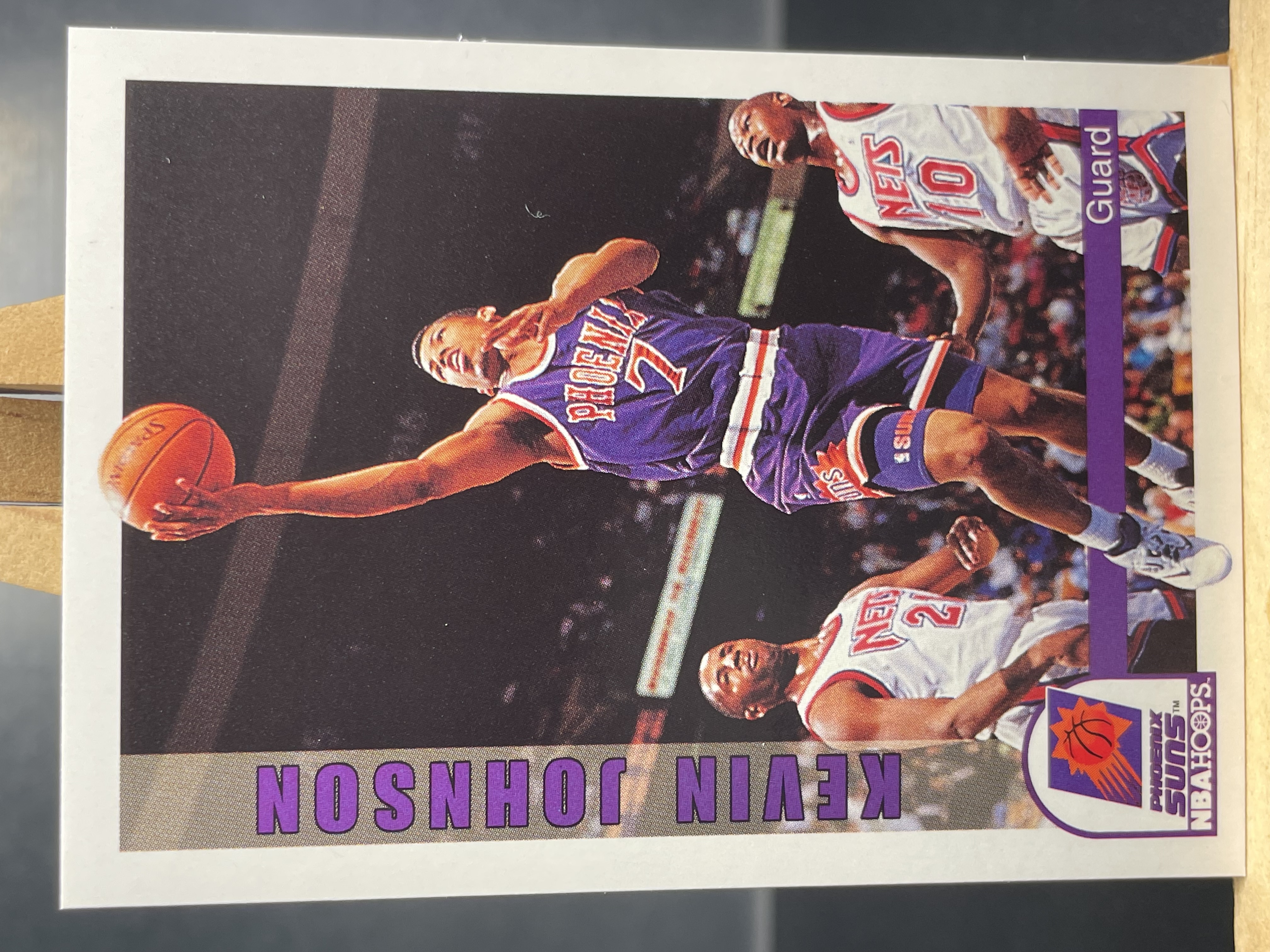 (C2) 1992 Sky Box 老卡 凯文 约翰逊 近期大热球星 收藏必备 卡面老化 边角暇 ! ! !