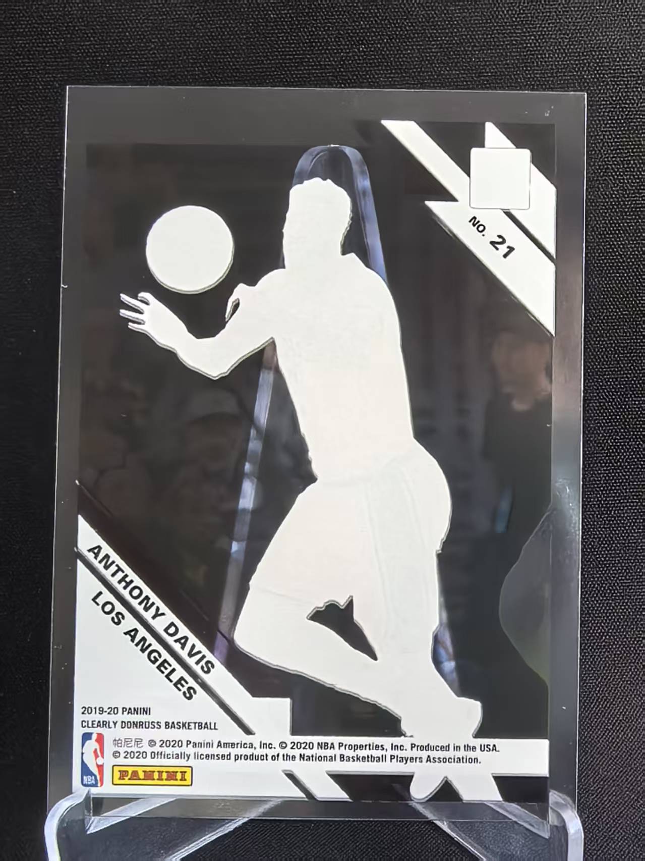 2019-20 Panini Clearly Donruss Anthony Davis 【球志潮玩】 安东尼·戴维斯 NBA 湖人 胶片 卡品如图