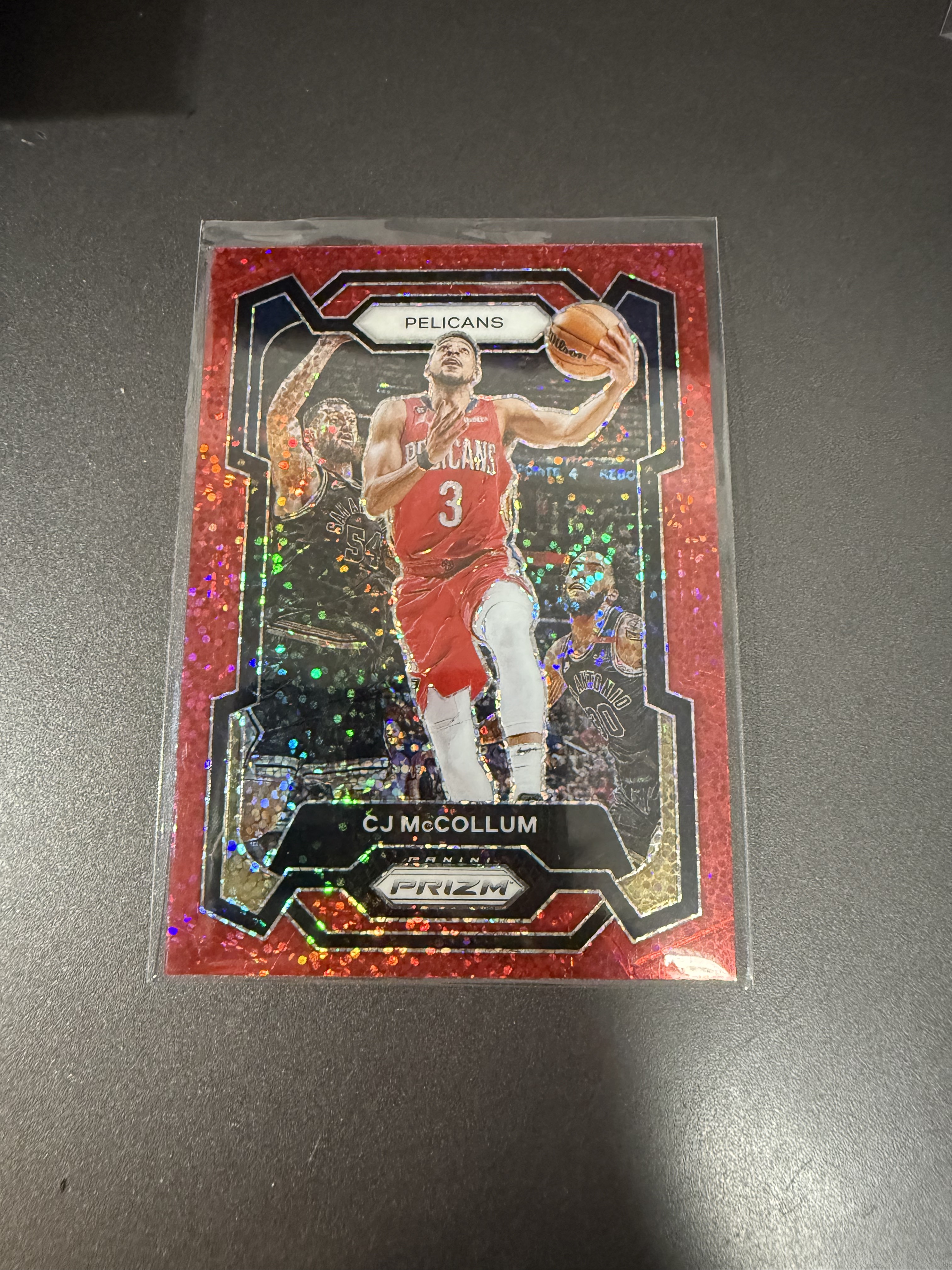 2023-24 Panini Prizm CJ McCollum CJ 麦科勒姆 红闪折 积分包独占 w