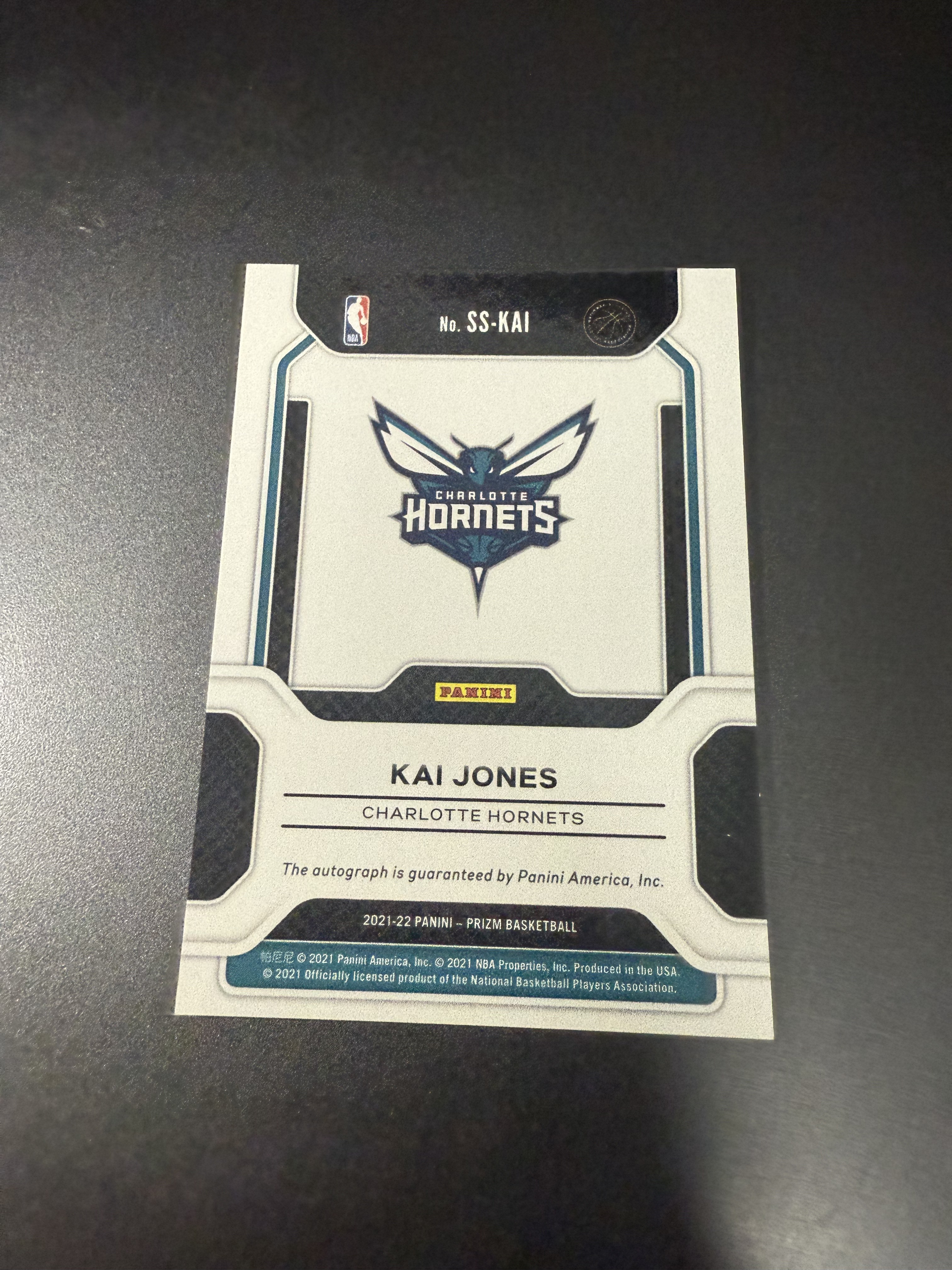 2021-22 Panini Prizm Kai Jones RC 凯 琼斯 新秀 签字 井