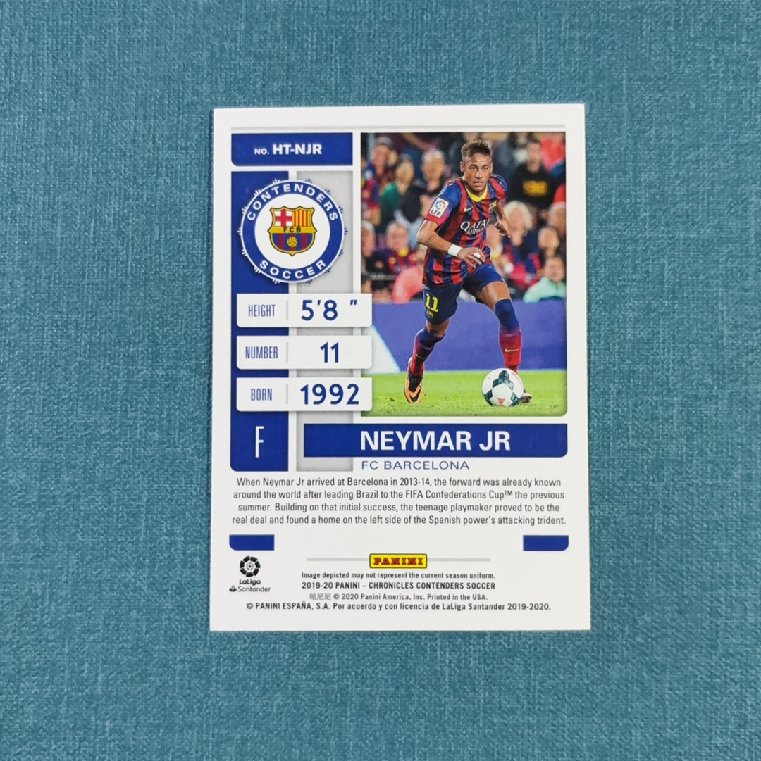 2019-20 Panini Chronicles 编年史 Neymar 内马尔 球票 巴塞罗那 巴萨 卡品如图 FNG