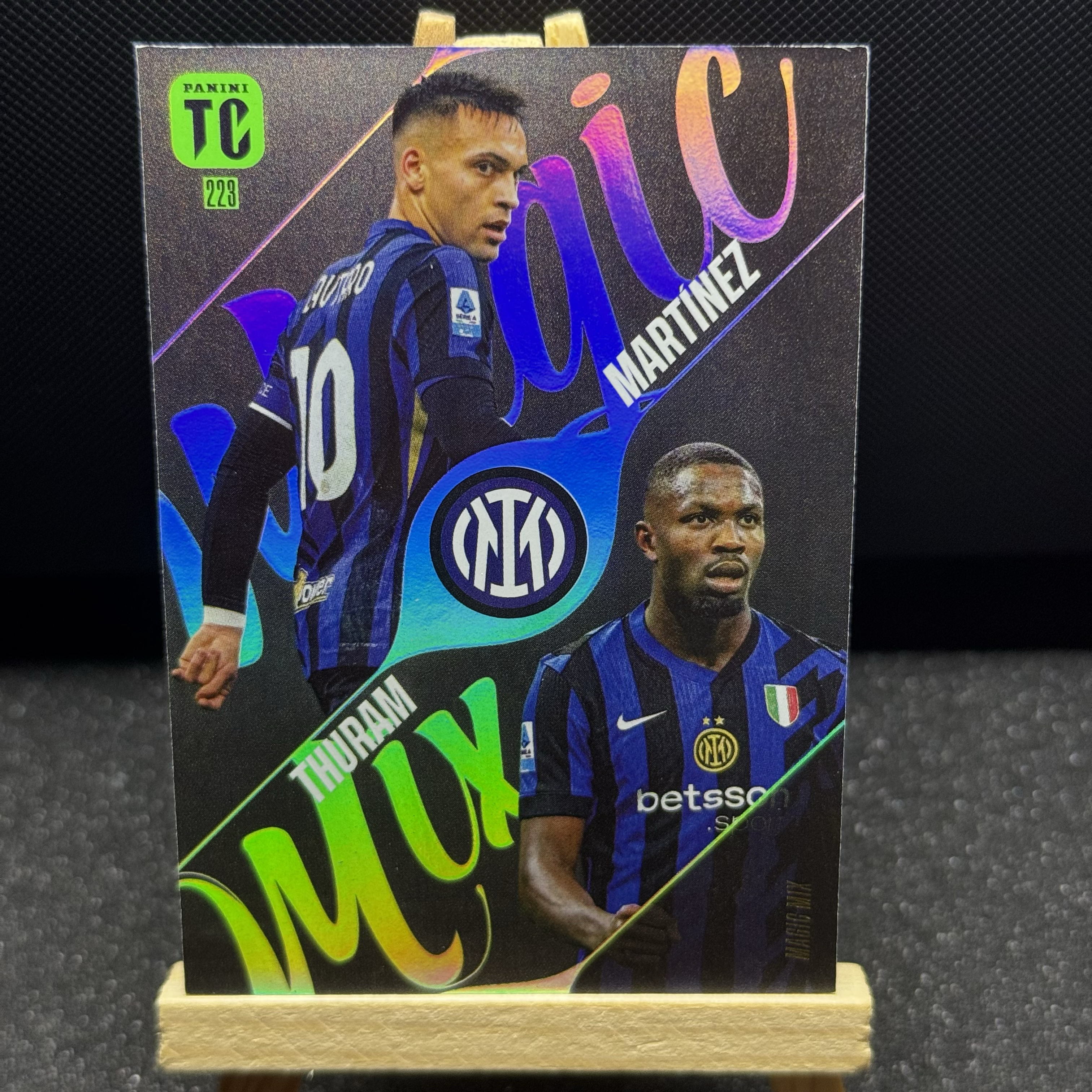 2023-24 Panini Magic Lautaro Martínez 意甲 国际米兰 劳塔罗 马丁内斯 小图拉姆 双人特卡 收藏必备