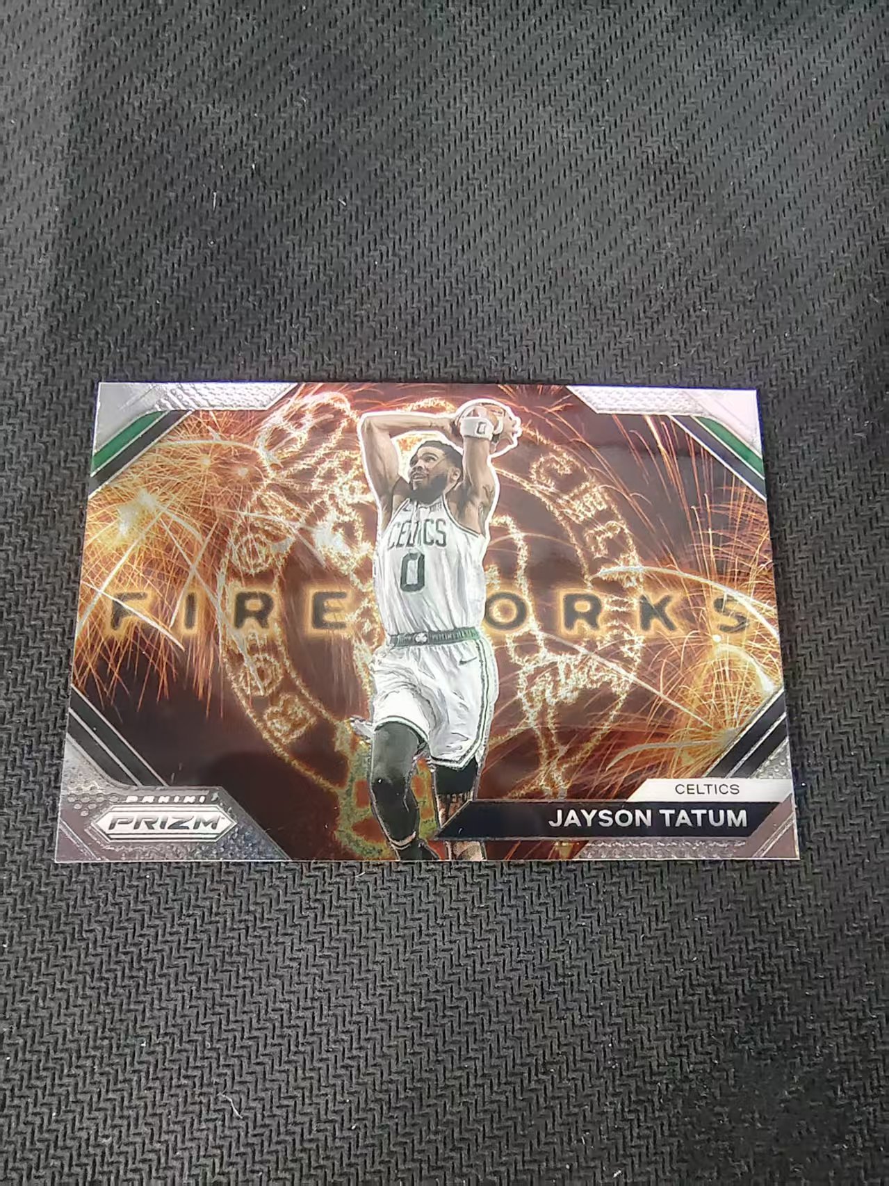 【可合并,不累计】2023-24 Panini Prizm Jayson Tatum 杰森 塔图姆 獭兔 凯尔特人 烟花特卡 PZ 划痕 边角微瑕 介意勿拍 #17