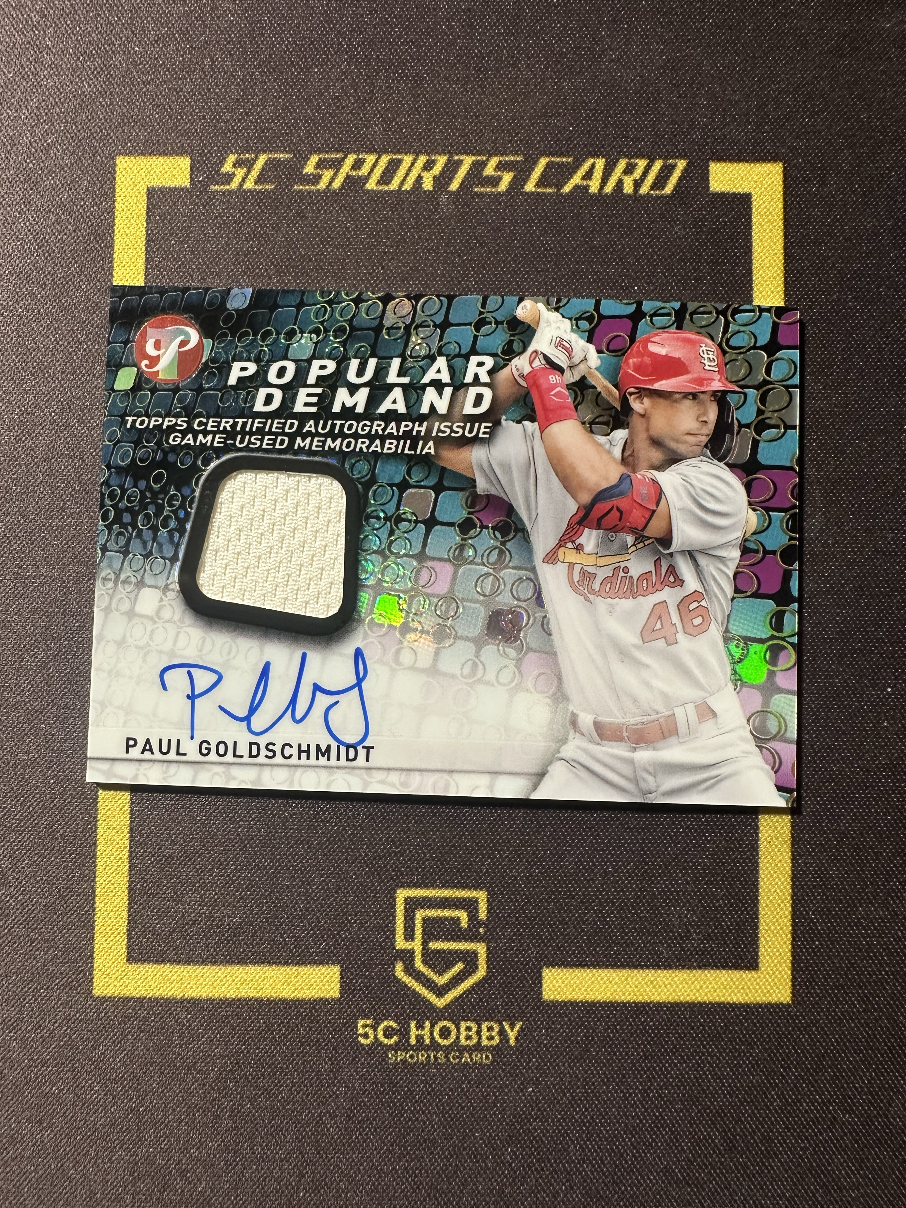 【主演出卡】 2022 topps Pristine 系列 红雀队 Paul Goldschmidt 球衣签字 卡签
