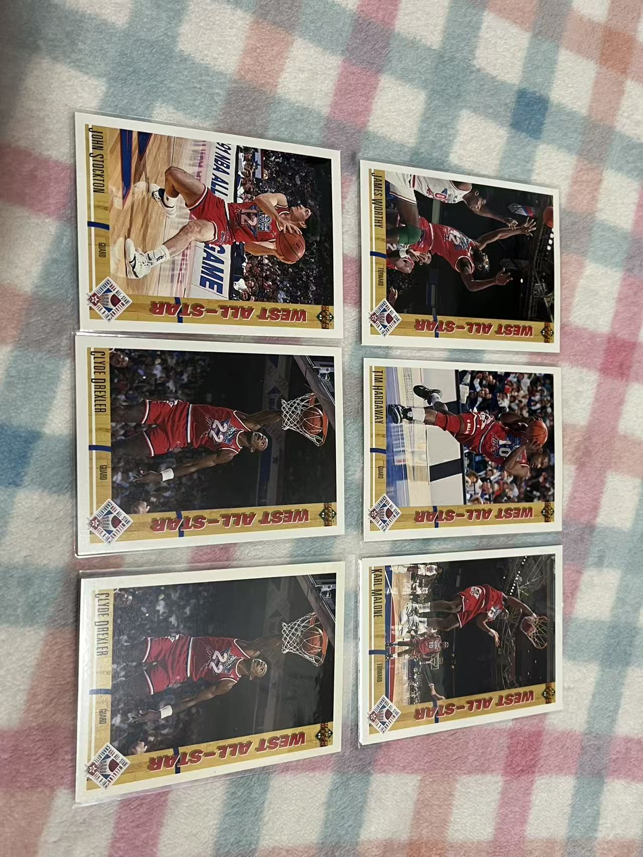 1992 Upper Deck UD 21张打包 德雷克斯勒 斯托克顿 卡尔马龙 魔术师约翰逊 大卫罗宾逊等【全明星 老人 老卡 老特】#791