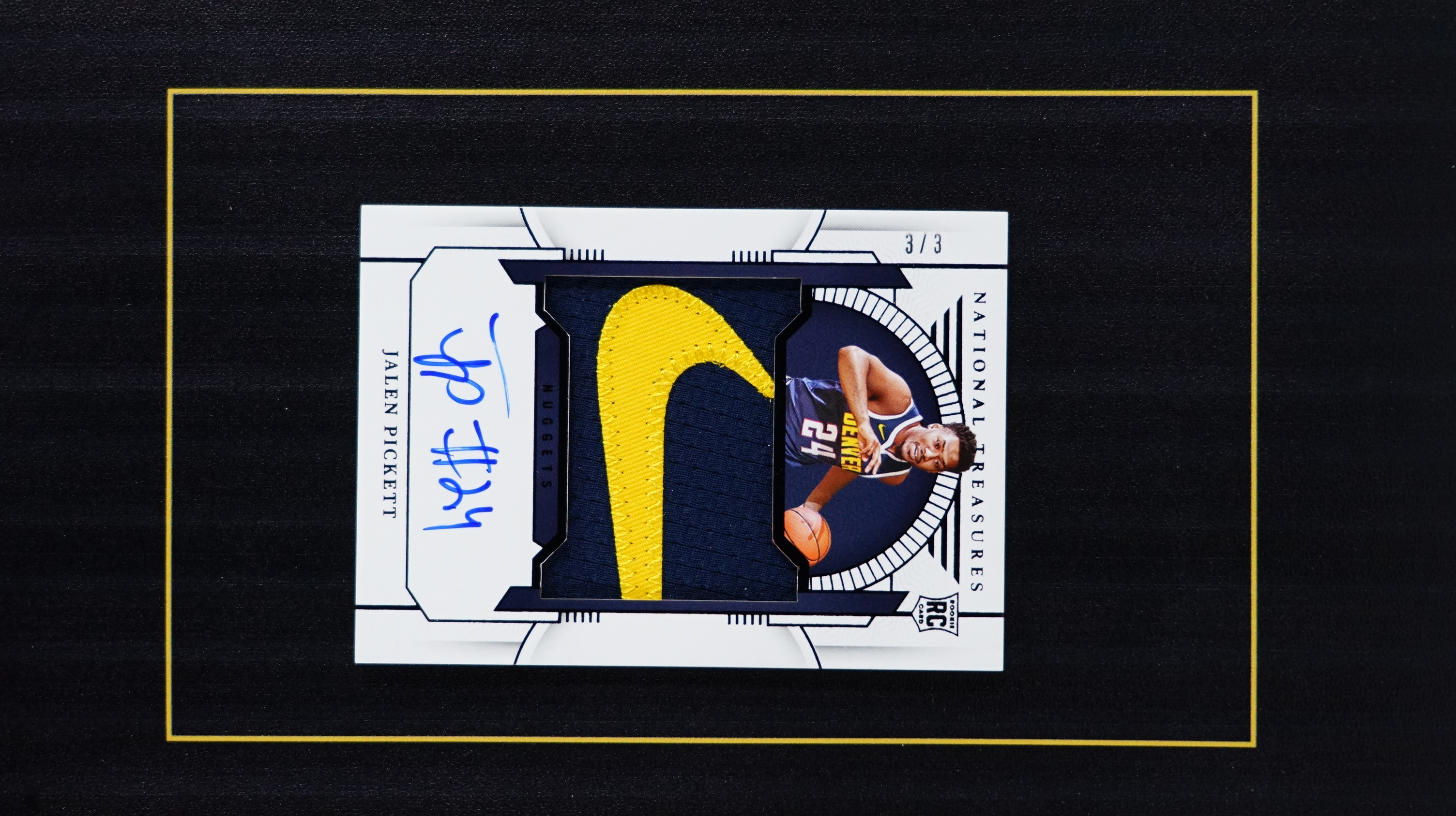 2023-24 Panini National Treasures Jalen Pickett RC 国宝 新秀 掘金 杰伦皮克特 3编 尾编 TAG 钩子 签字 RTA【DD小胖】6【超新星代卖】C