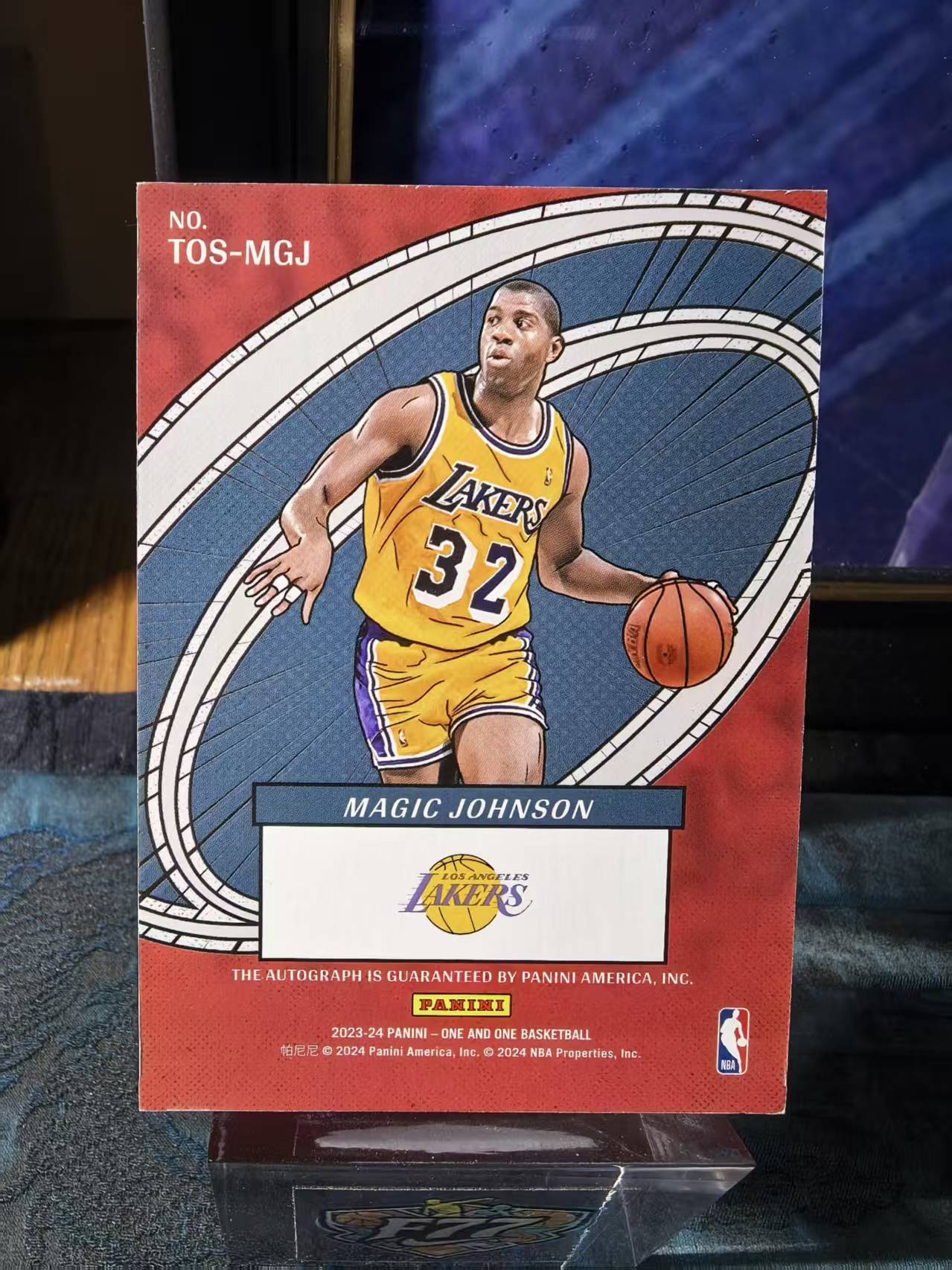 2023-24 Panini One and One Magic Johnson 魔术师 约翰逊 湖人 One 49编 银平行 The Oneders 签字 卡签 收藏必备