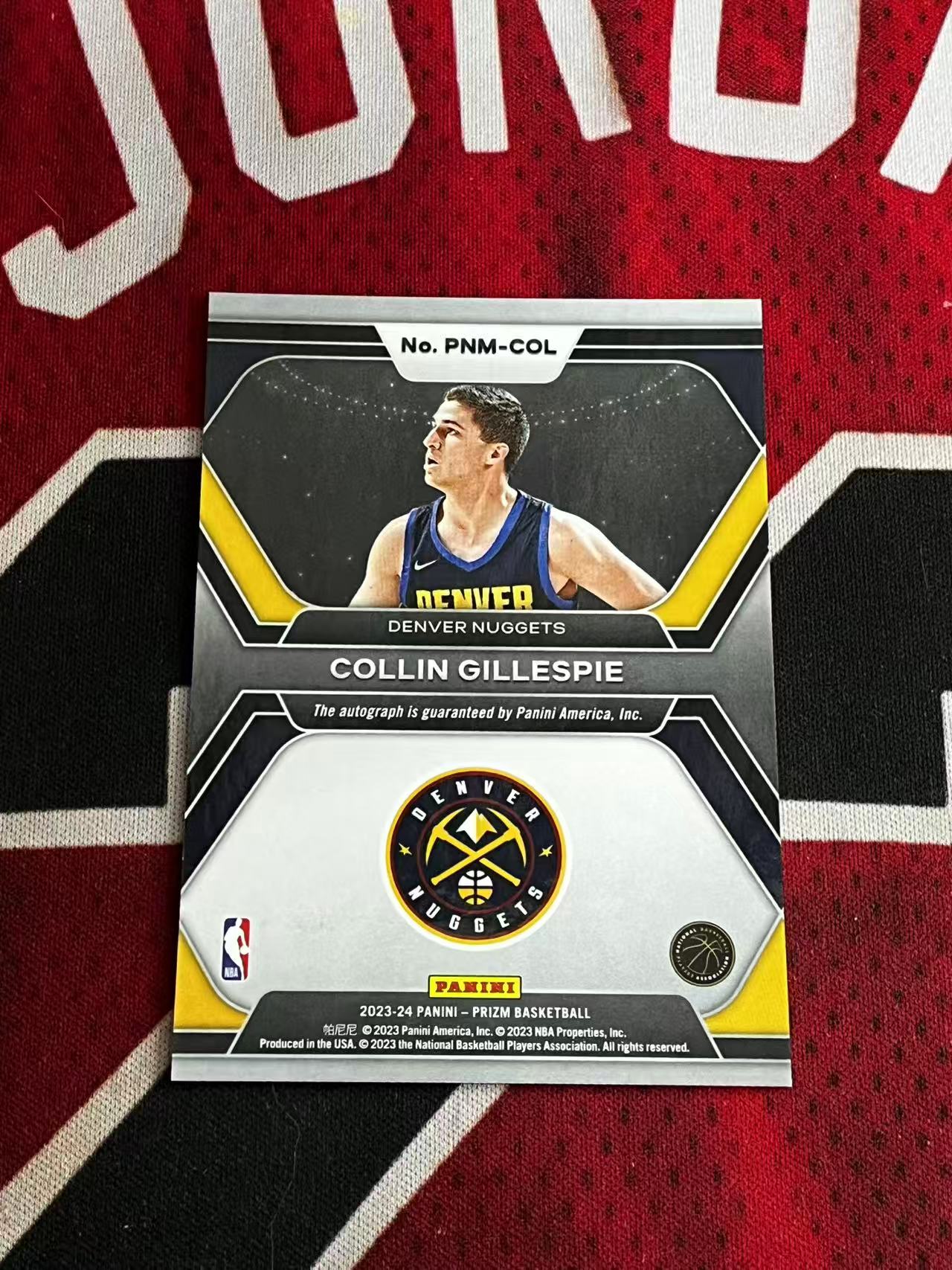 【接寄拍费率低至5%含卡淘手续费】2023-24 PANINI PRIZM PZ 掘金 新秀次年 科林吉莱斯皮 签字卡 书法签 专收凑套必备【烂臭嘴拍卖】