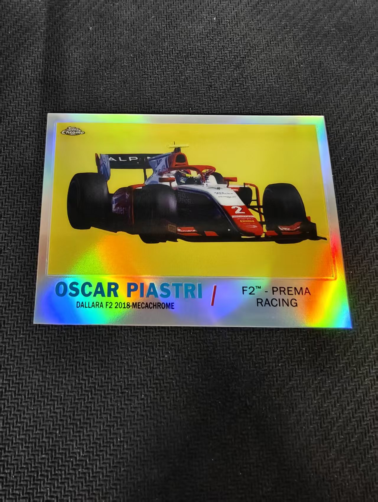 【汽水拍卖】2021 Topps Chrome F1 Oscar Piastri 奥斯卡 皮亚斯特里 迈凯伦车队 银折 F1 划痕 边角瑕疵 #OP
