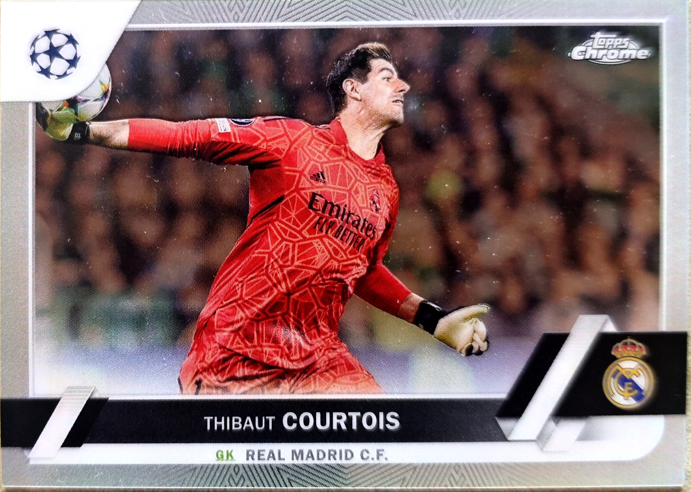 2023 Topps Chrome Thibaut Courtois 库尔图瓦 皇马 欧冠
